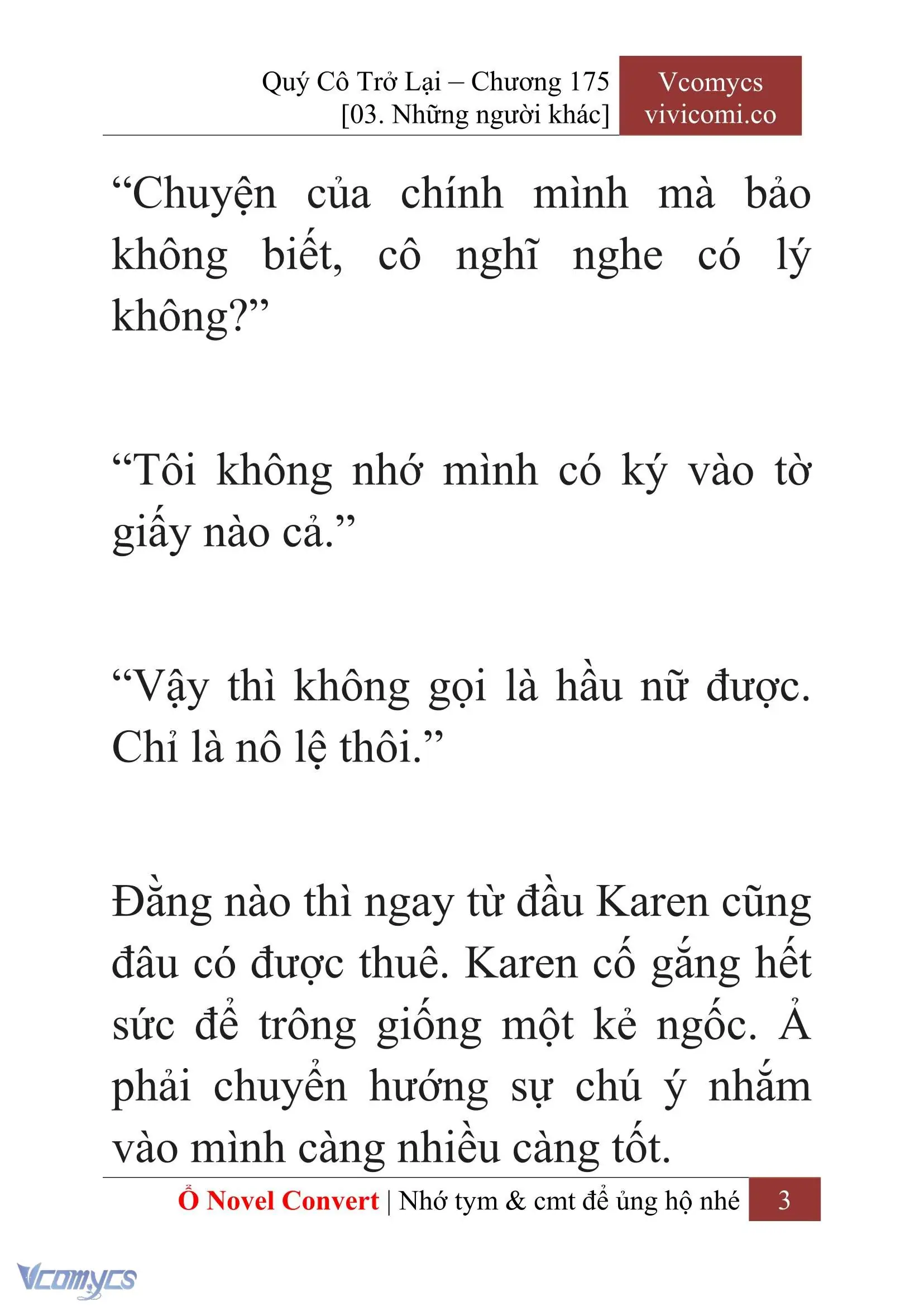 [Novel] Quý Cô Trở Lại Chapter 175 - Trang 6