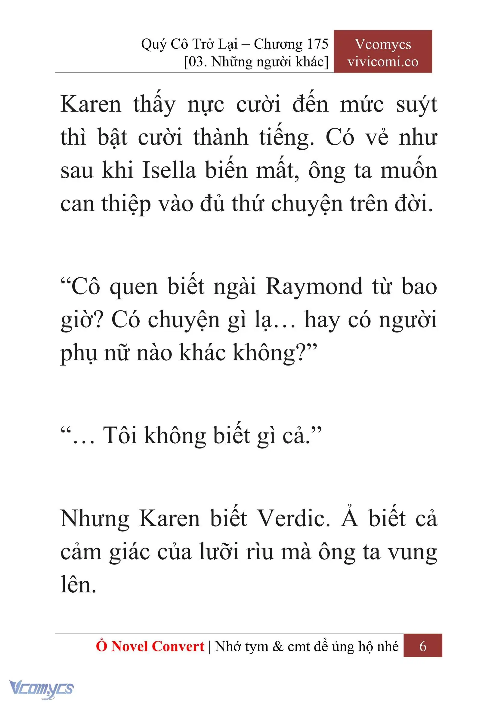 [Novel] Quý Cô Trở Lại Chapter 175 - Trang 9