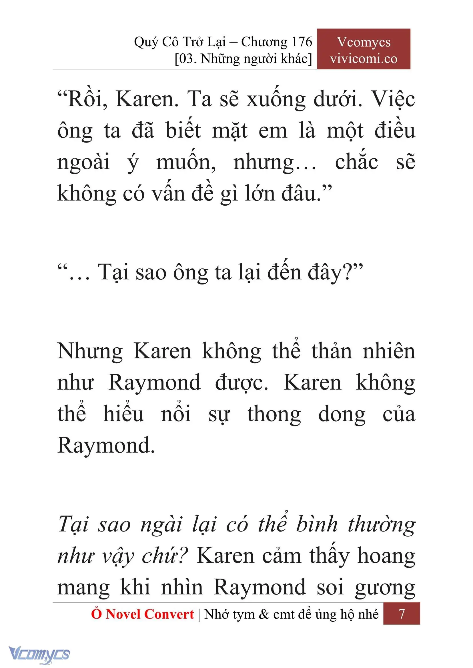 [Novel] Quý Cô Trở Lại Chapter 176 - Trang 10
