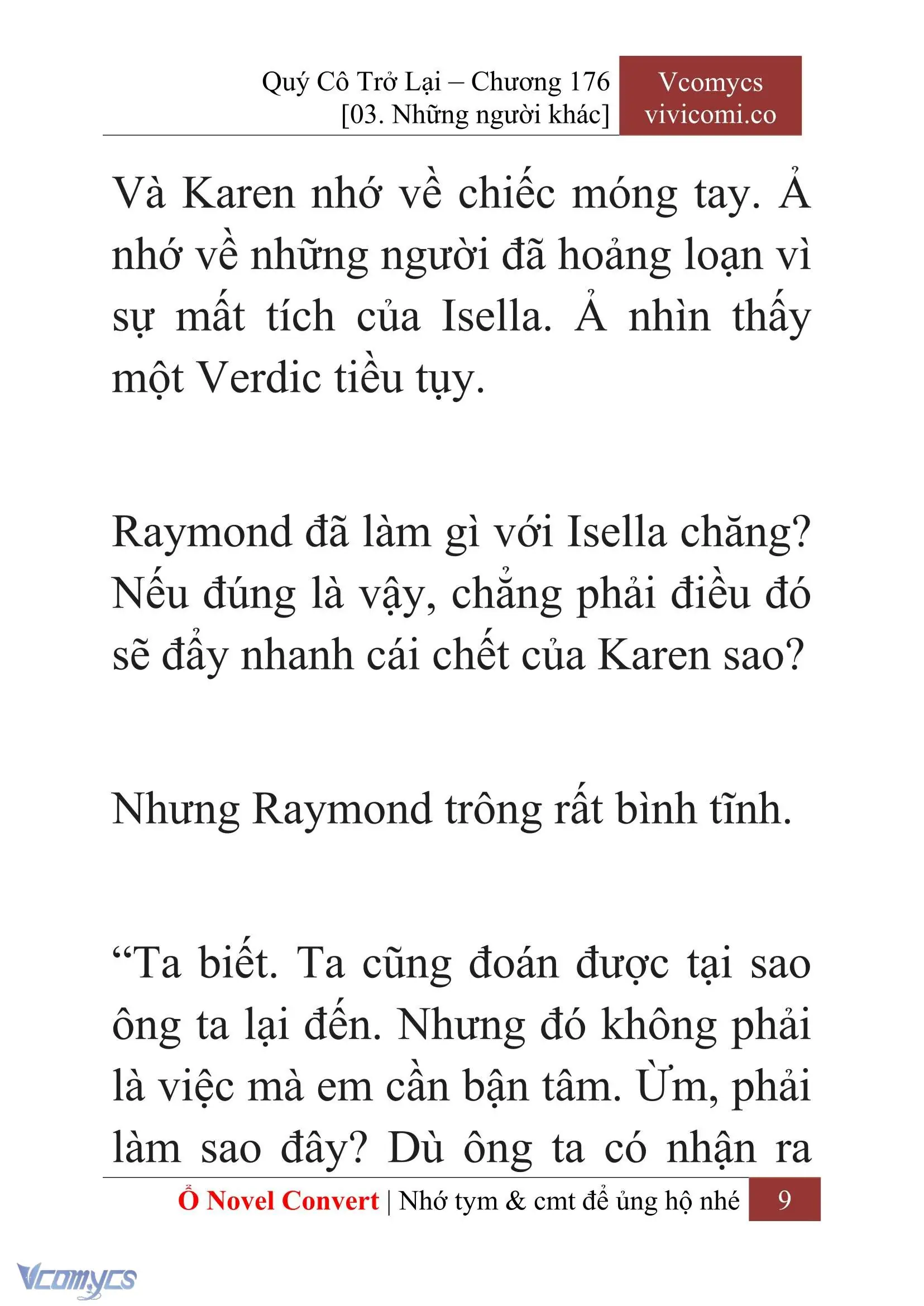 [Novel] Quý Cô Trở Lại Chapter 176 - Trang 12