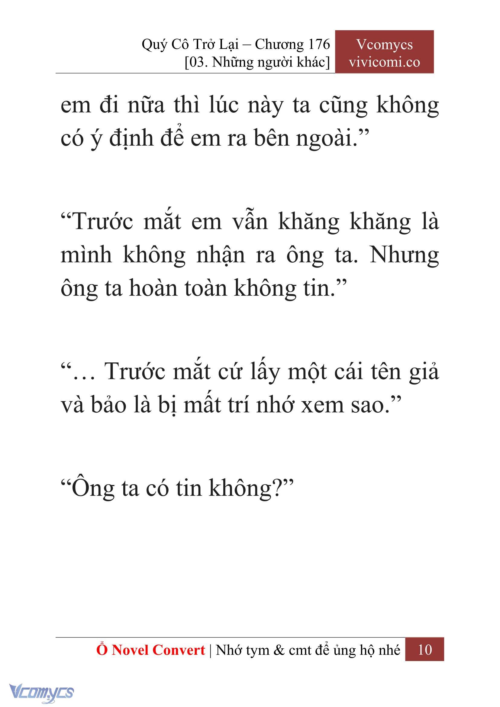 [Novel] Quý Cô Trở Lại Chapter 176 - Trang 13