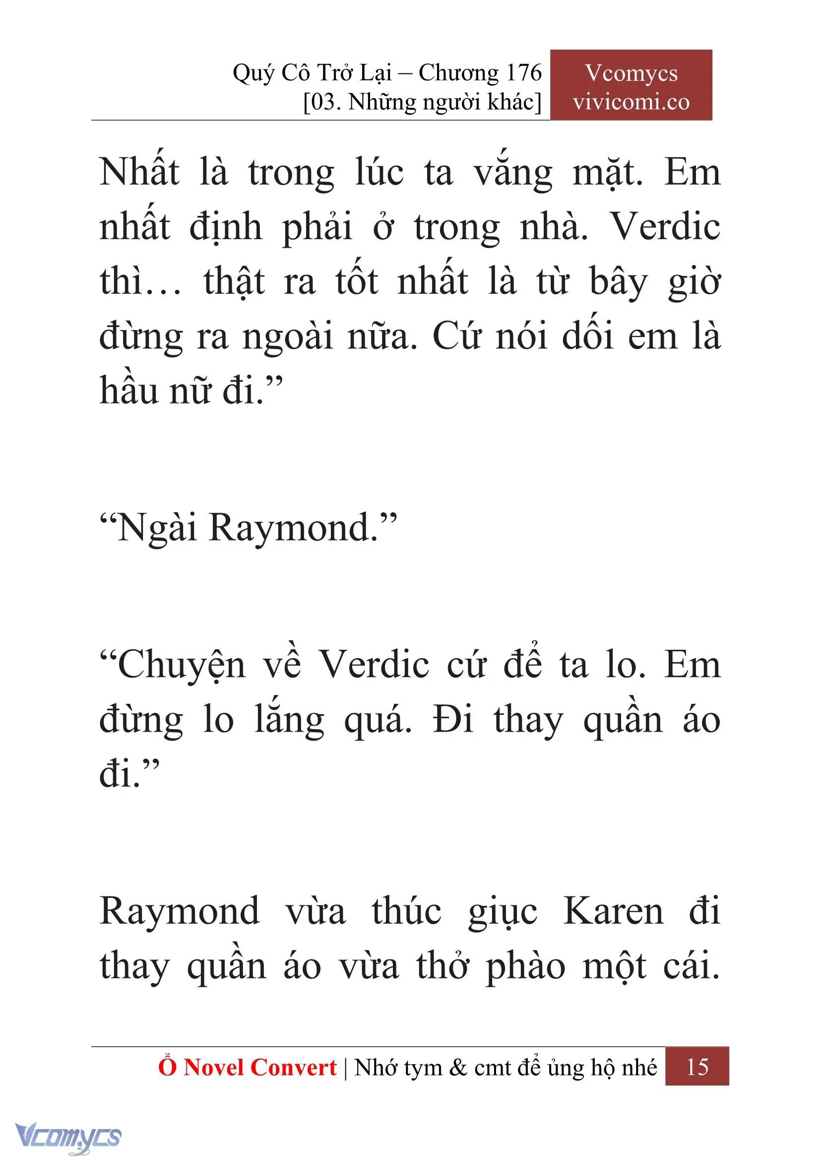 [Novel] Quý Cô Trở Lại Chapter 176 - Trang 18