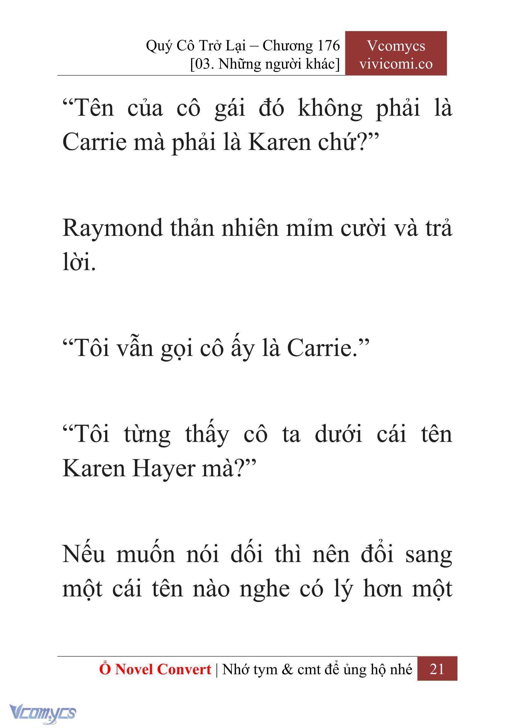 [Novel] Quý Cô Trở Lại Chapter 176 - Trang 24