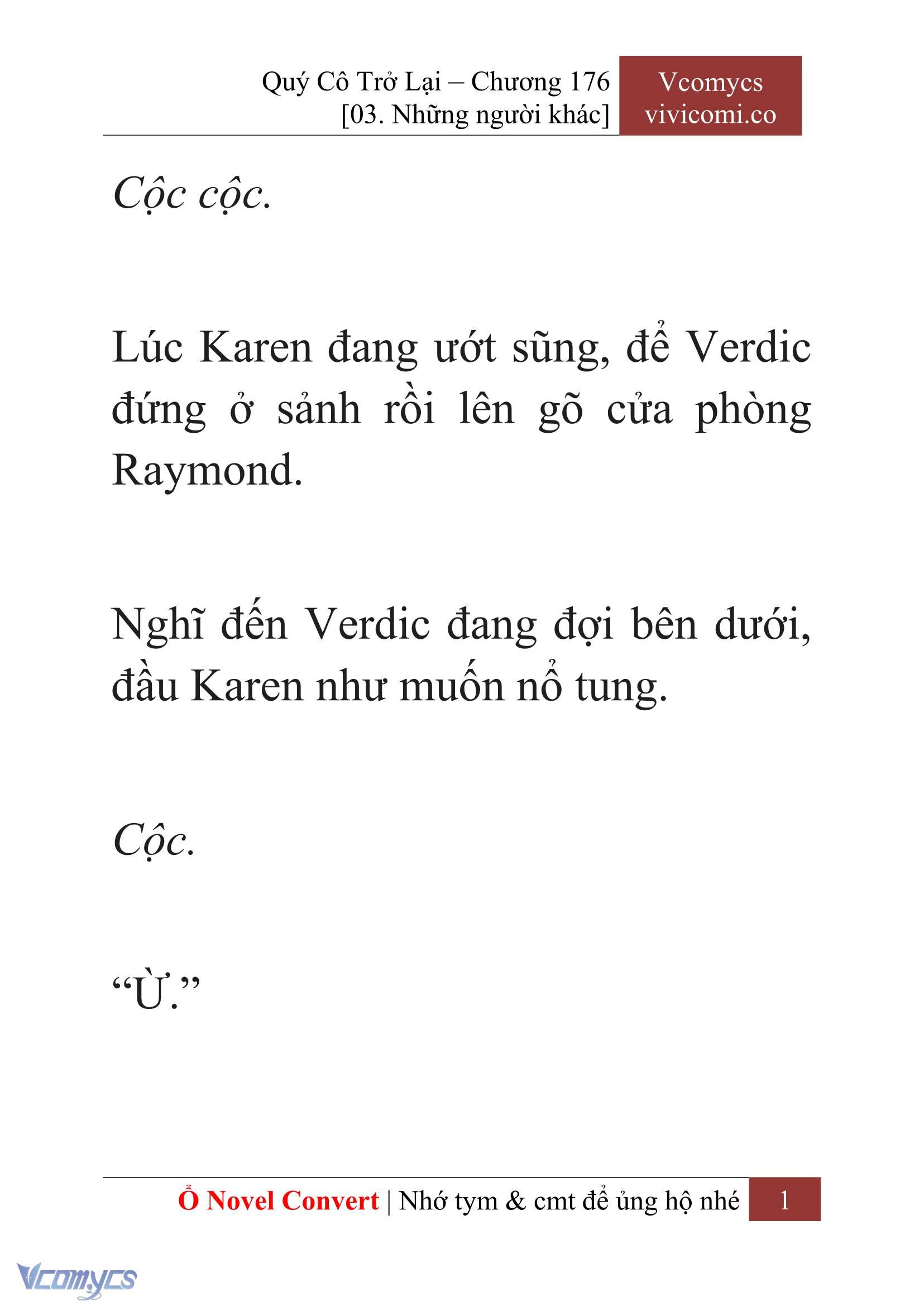 [Novel] Quý Cô Trở Lại Chapter 176 - Trang 4
