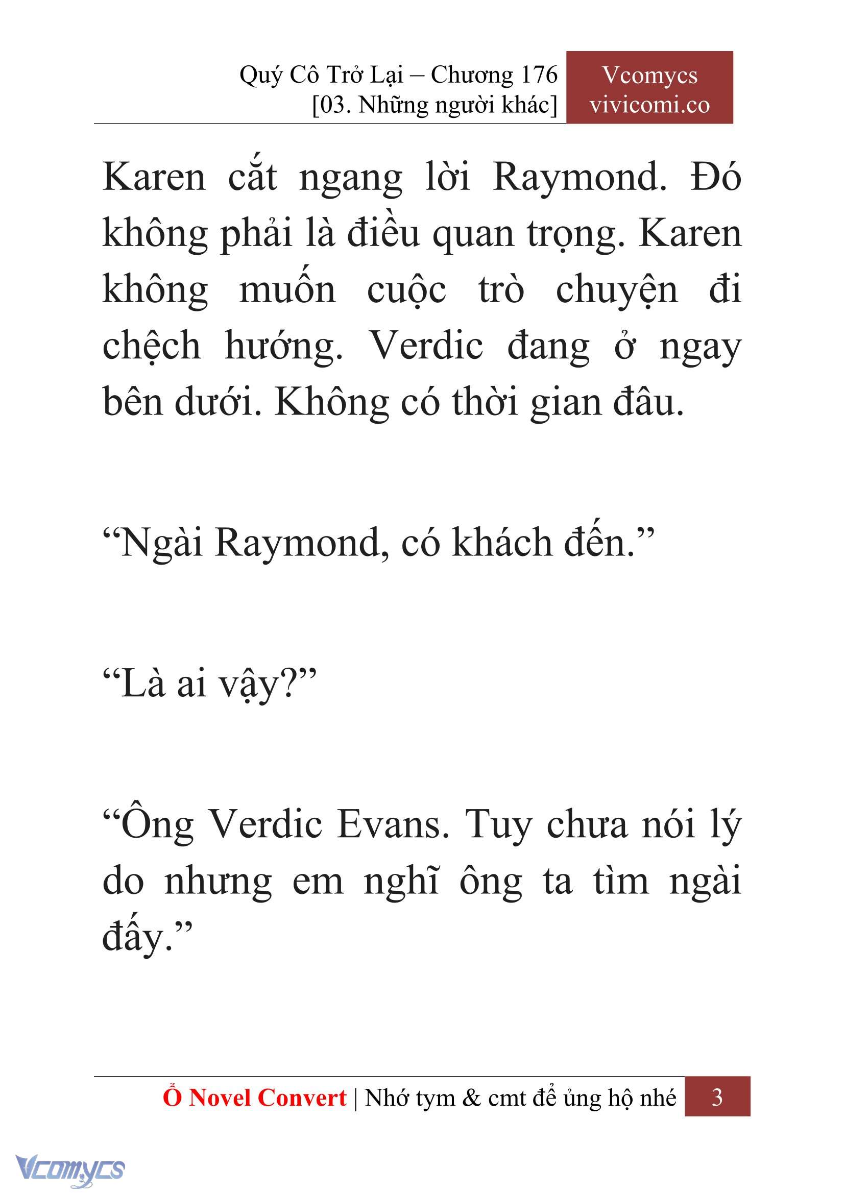 [Novel] Quý Cô Trở Lại Chapter 176 - Trang 6