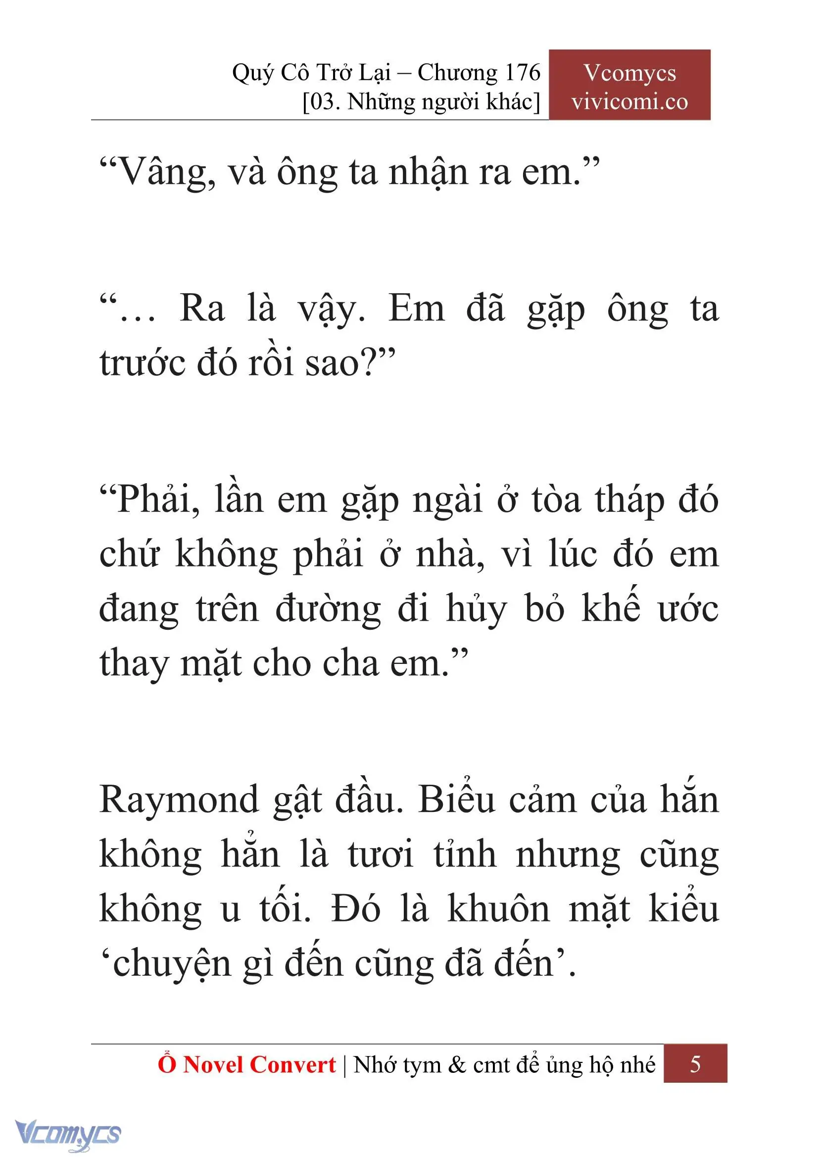 [Novel] Quý Cô Trở Lại Chapter 176 - Trang 8