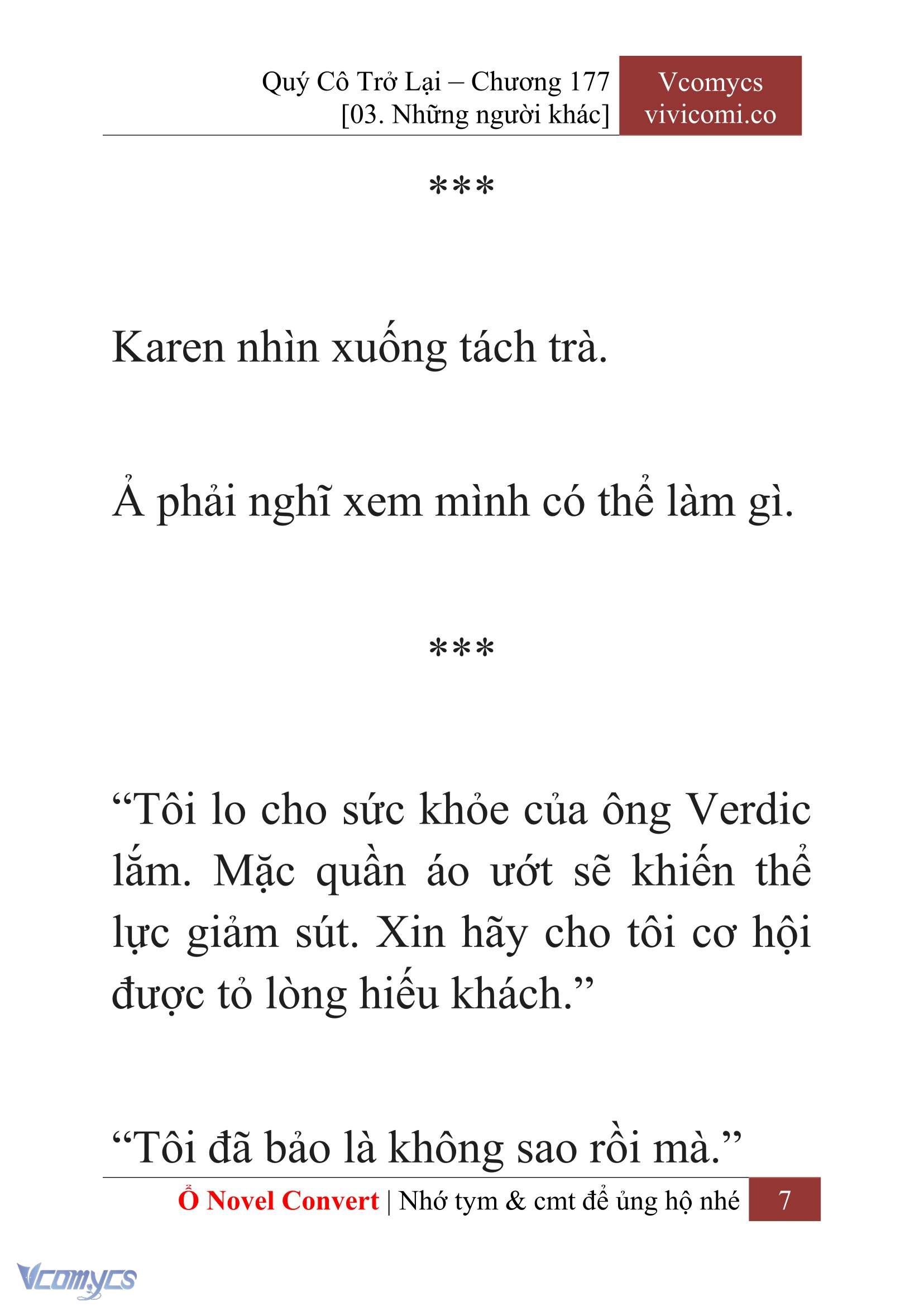 [Novel] Quý Cô Trở Lại Chapter 177 - Trang 10