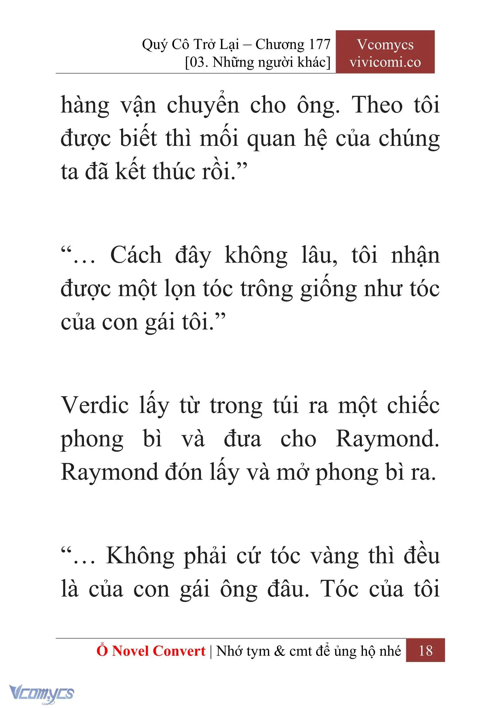 [Novel] Quý Cô Trở Lại Chapter 177 - Trang 20