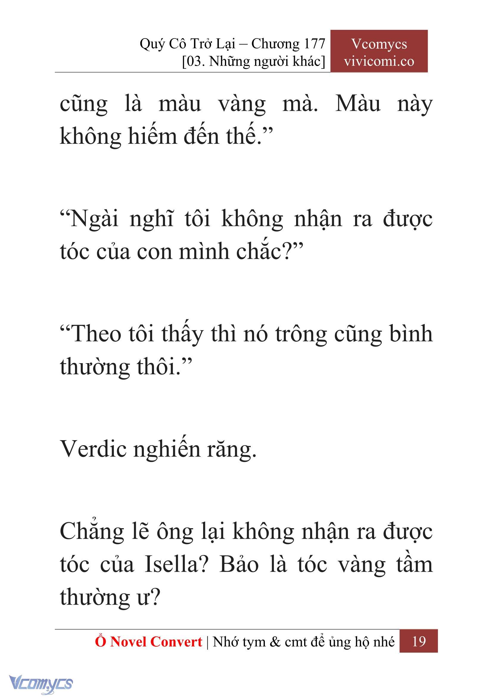 [Novel] Quý Cô Trở Lại Chapter 177 - Trang 21