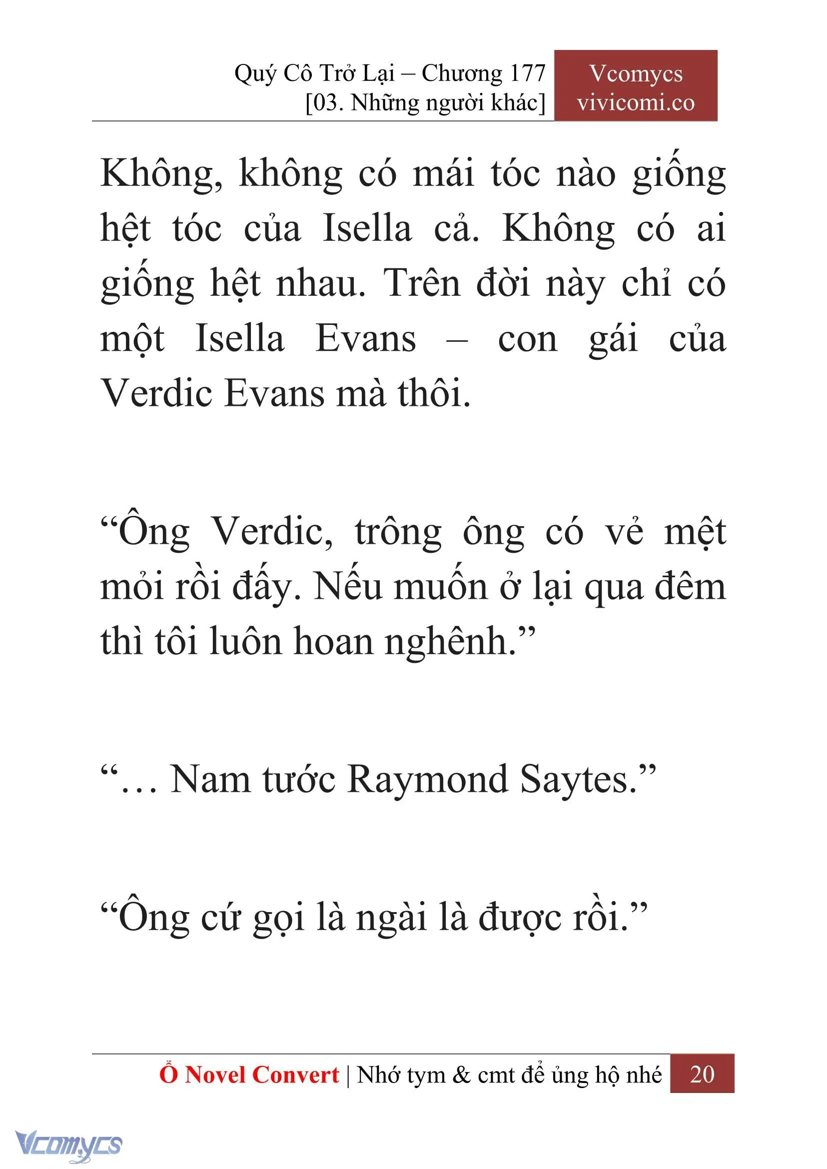 [Novel] Quý Cô Trở Lại Chapter 177 - Trang 22