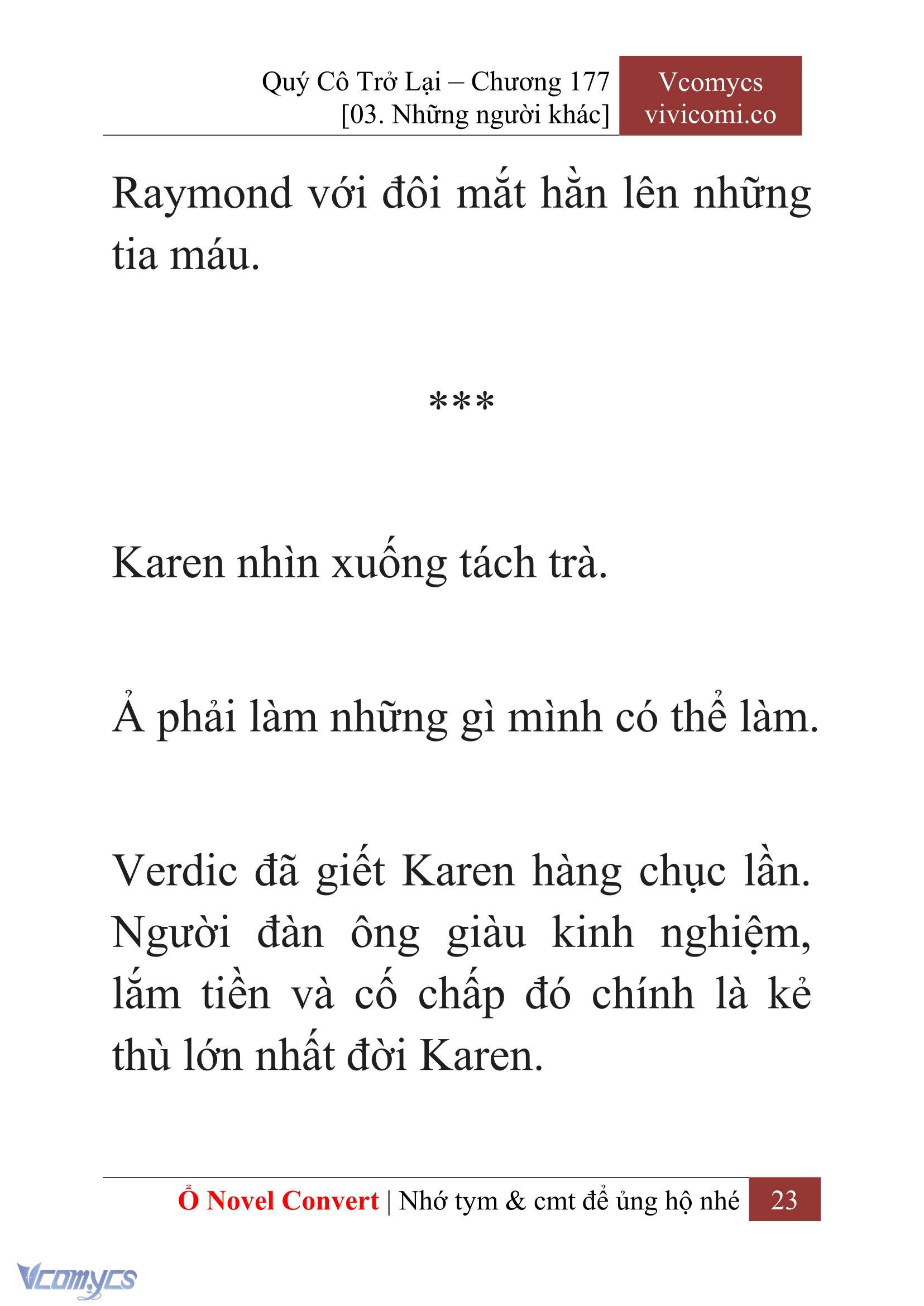 [Novel] Quý Cô Trở Lại Chapter 177 - Trang 25
