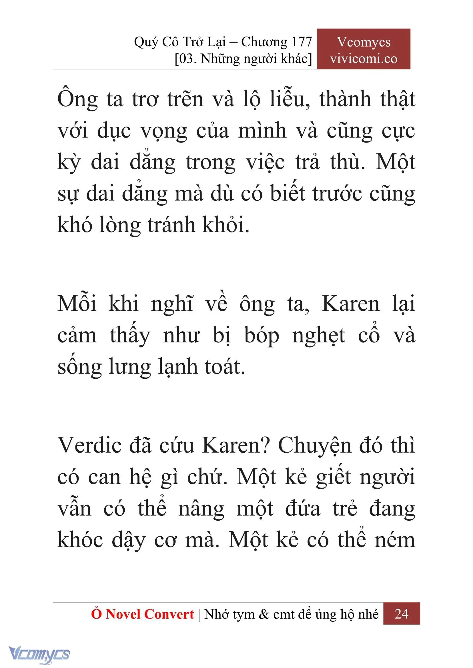 [Novel] Quý Cô Trở Lại Chapter 177 - Trang 26