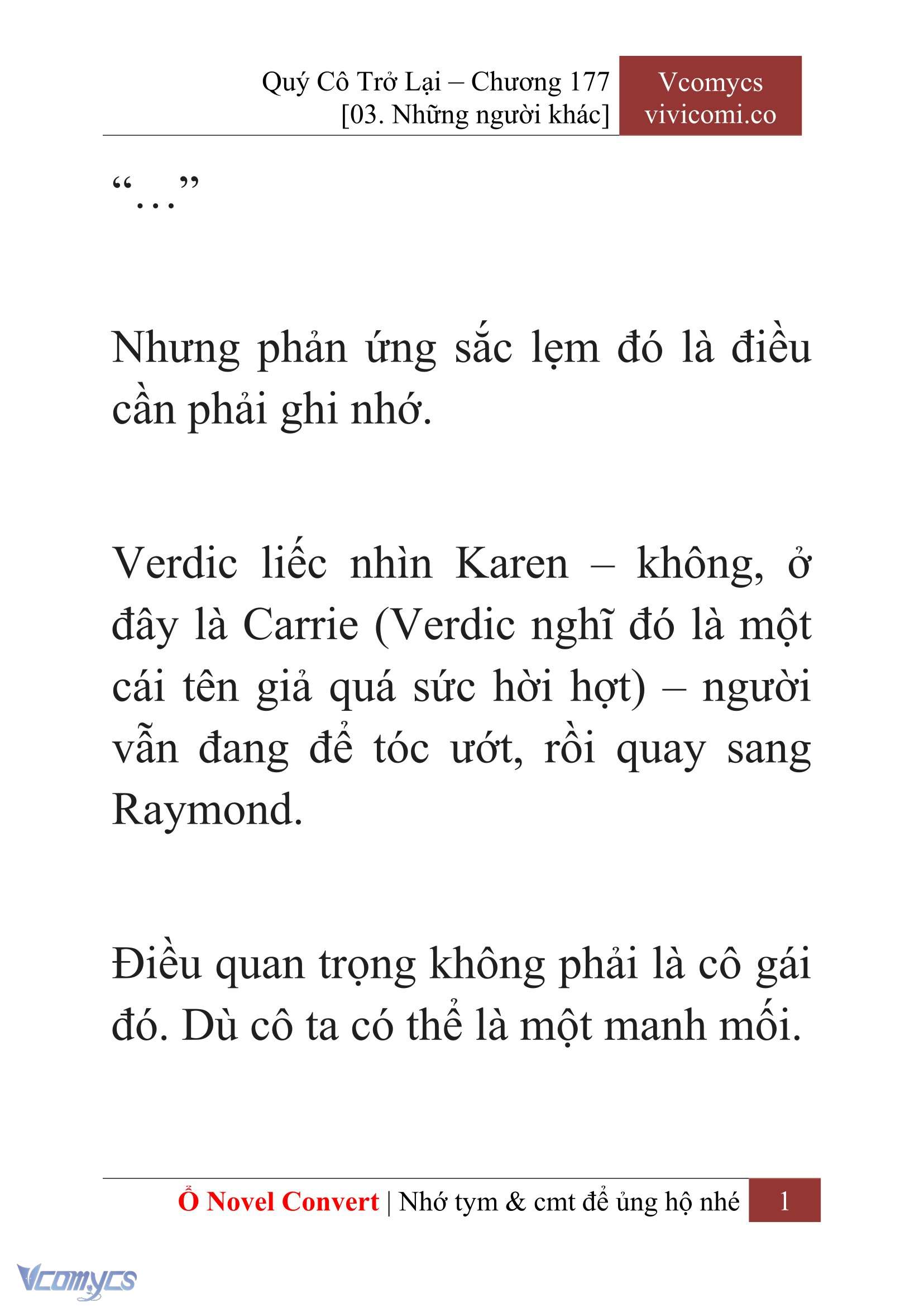 [Novel] Quý Cô Trở Lại Chapter 177 - Trang 4
