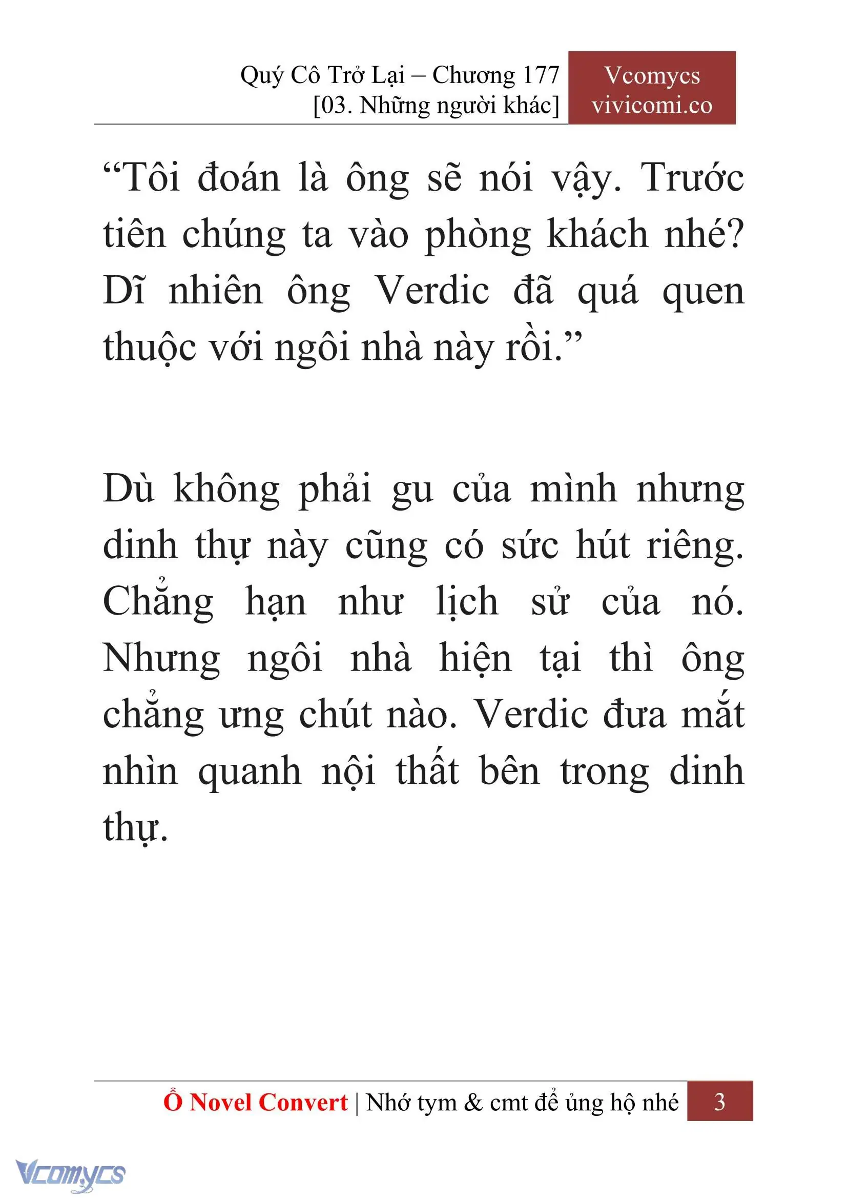 [Novel] Quý Cô Trở Lại Chapter 177 - Trang 6