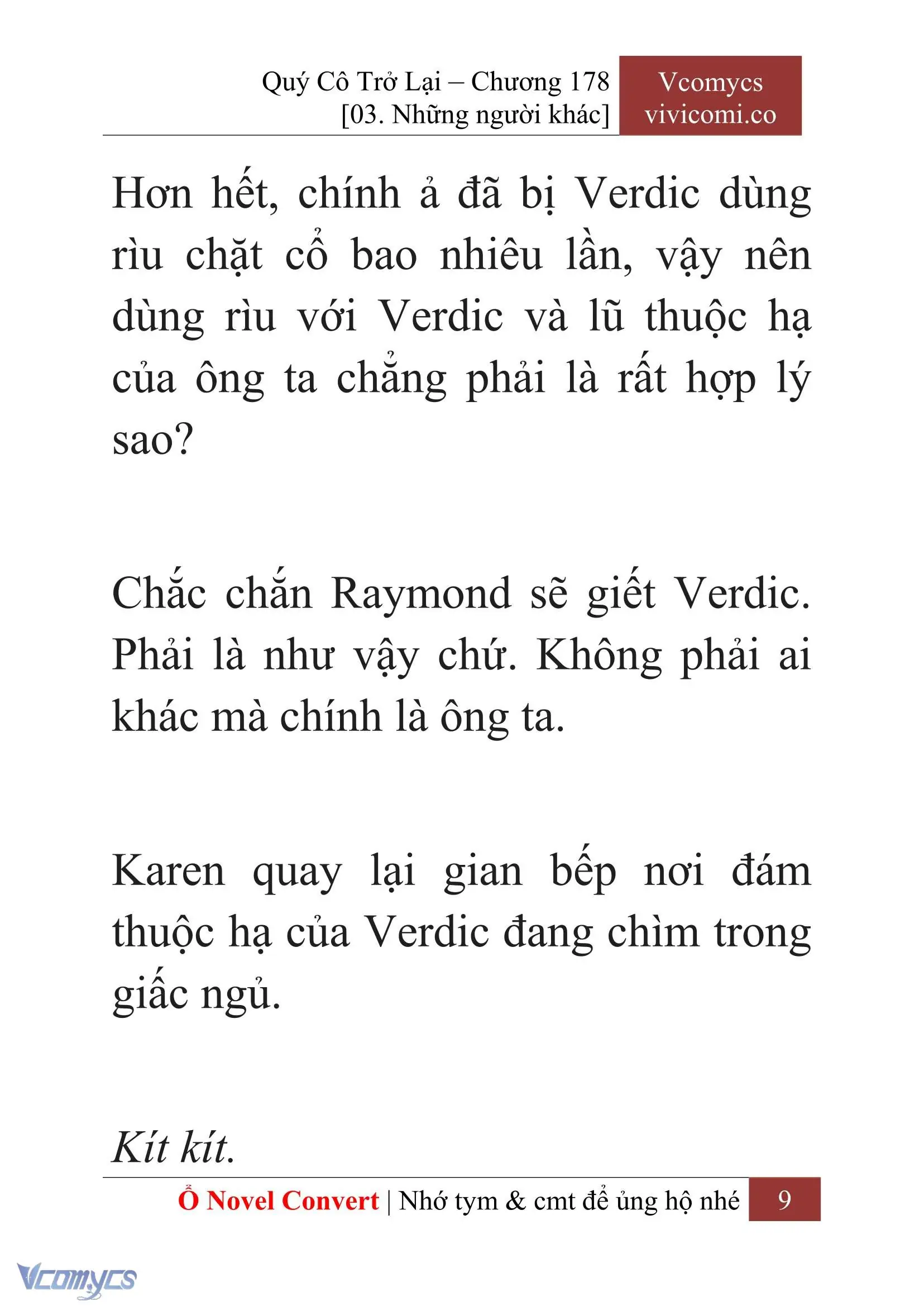[Novel] Quý Cô Trở Lại Chapter 178 - Trang 12