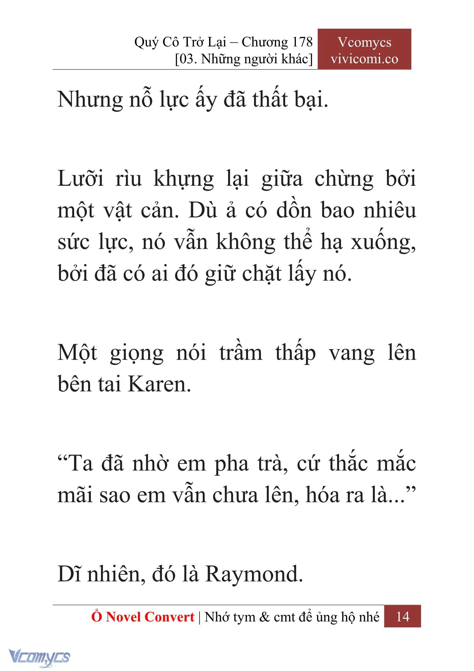 [Novel] Quý Cô Trở Lại Chapter 178 - Trang 17
