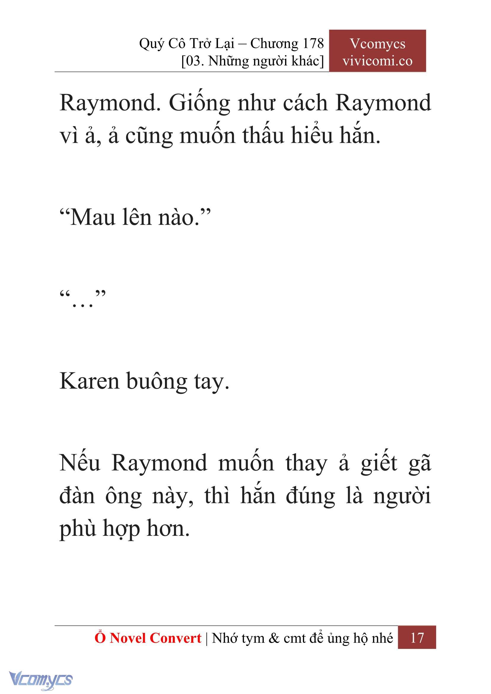 [Novel] Quý Cô Trở Lại Chapter 178 - Trang 20