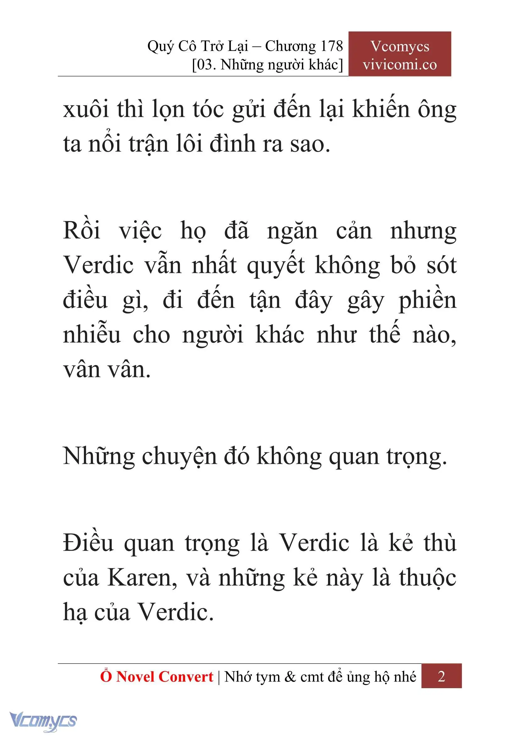 [Novel] Quý Cô Trở Lại Chapter 178 - Trang 5