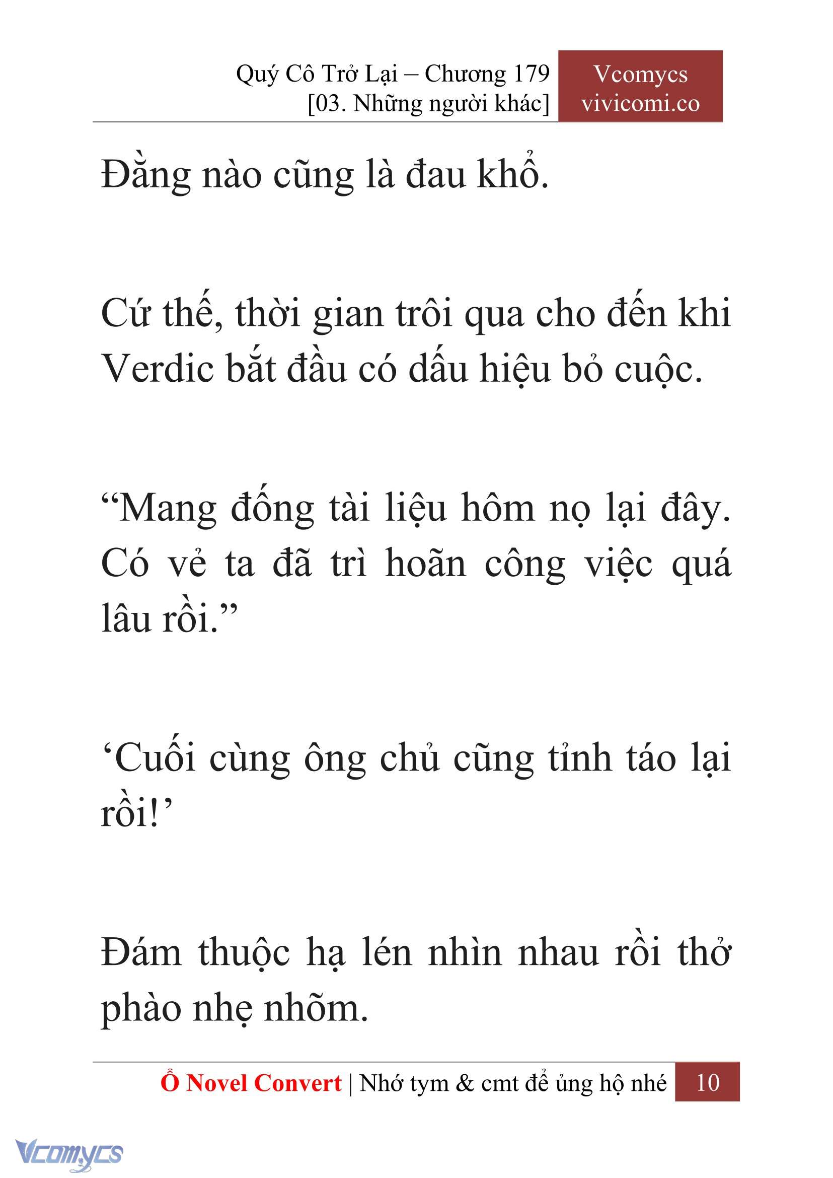 [Novel] Quý Cô Trở Lại Chapter 179 - Trang 13