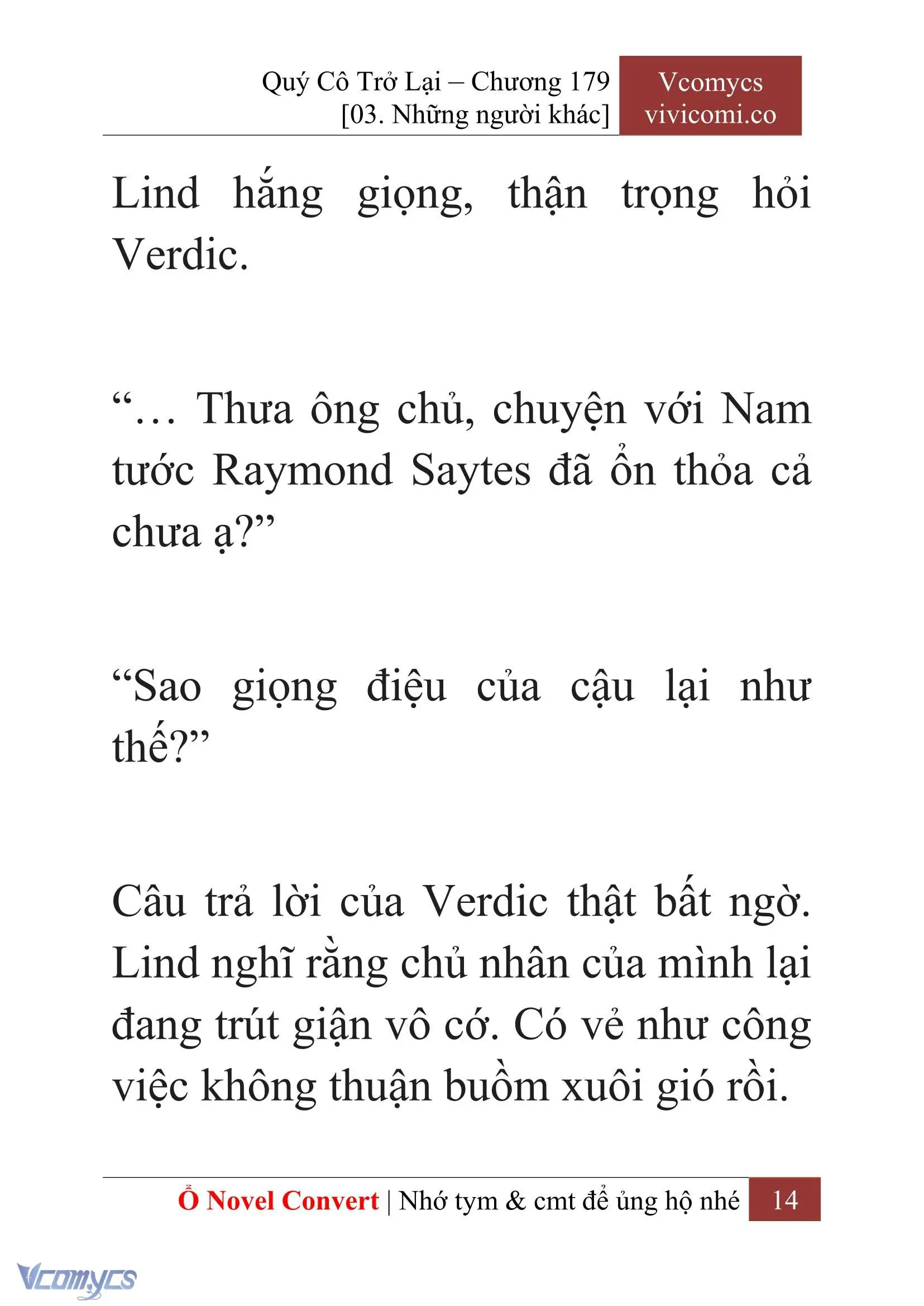 [Novel] Quý Cô Trở Lại Chapter 179 - Trang 17
