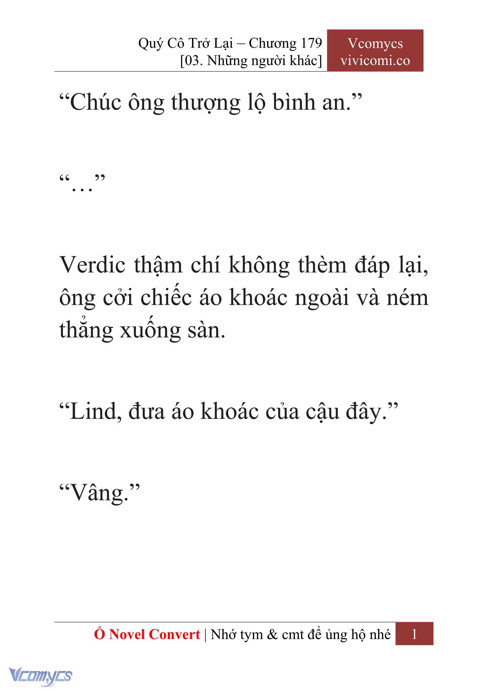 [Novel] Quý Cô Trở Lại Chapter 179 - Trang 4