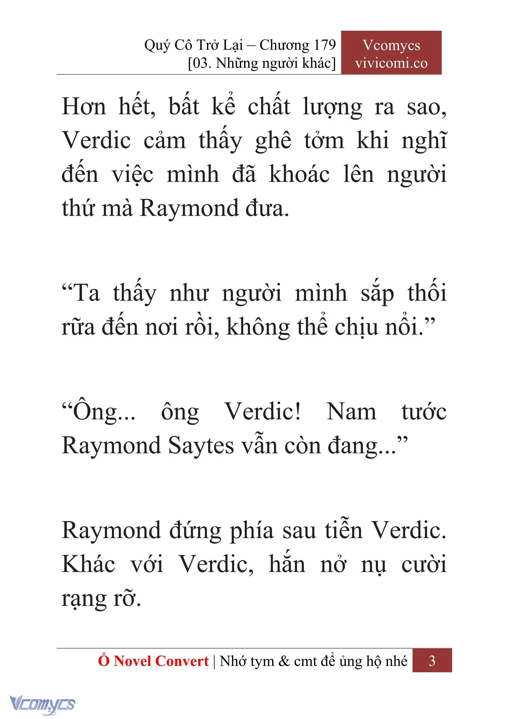 [Novel] Quý Cô Trở Lại Chapter 179 - Trang 6
