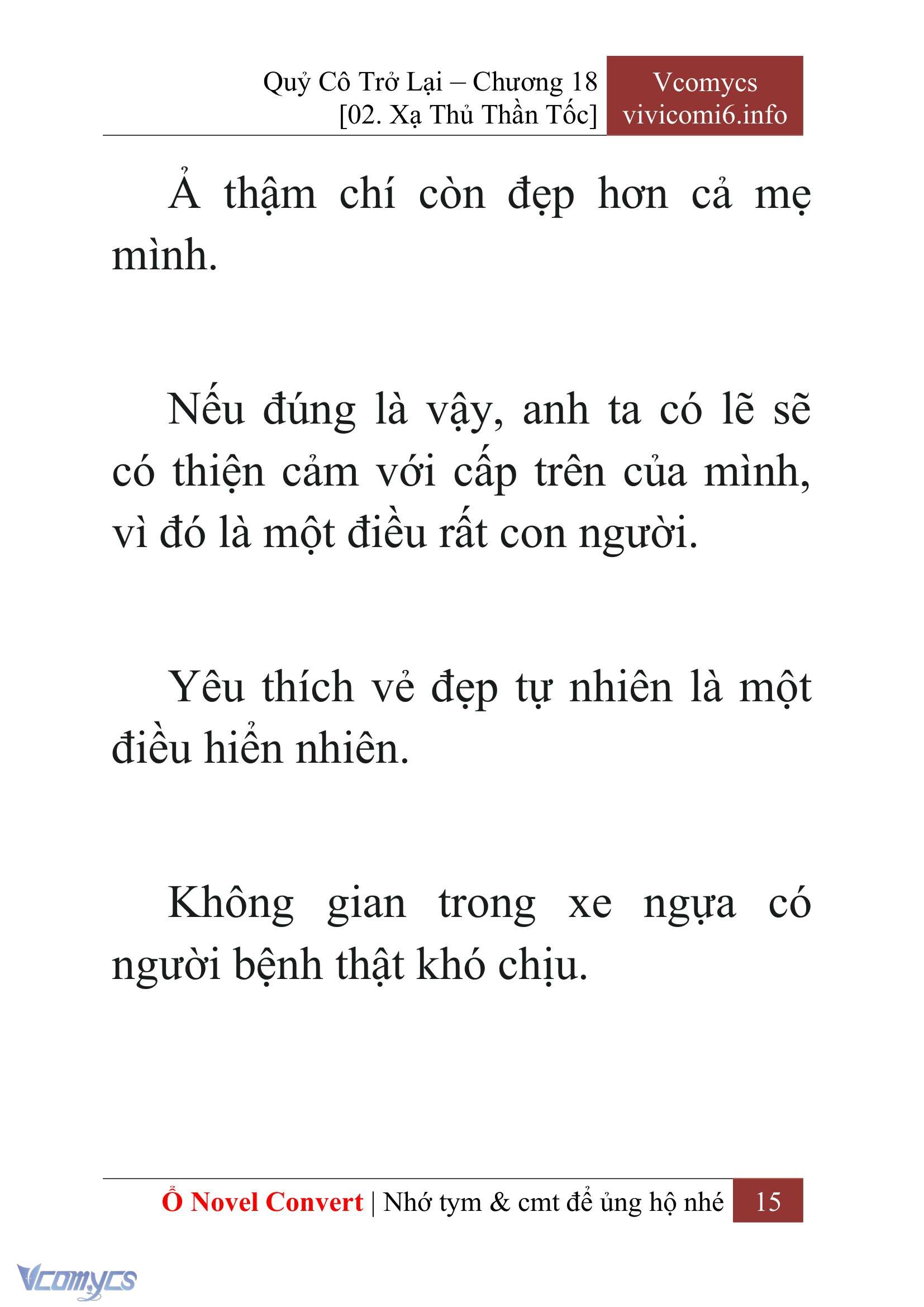 [Novel] Quý Cô Trở Lại Chapter 18 - Trang 18