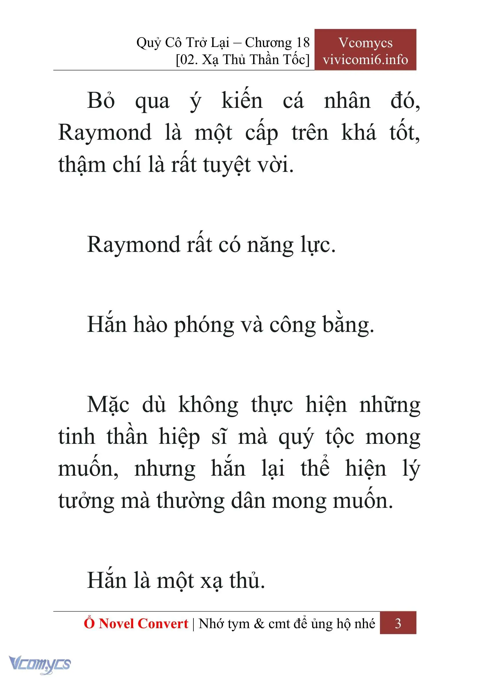 [Novel] Quý Cô Trở Lại Chapter 18 - Trang 6