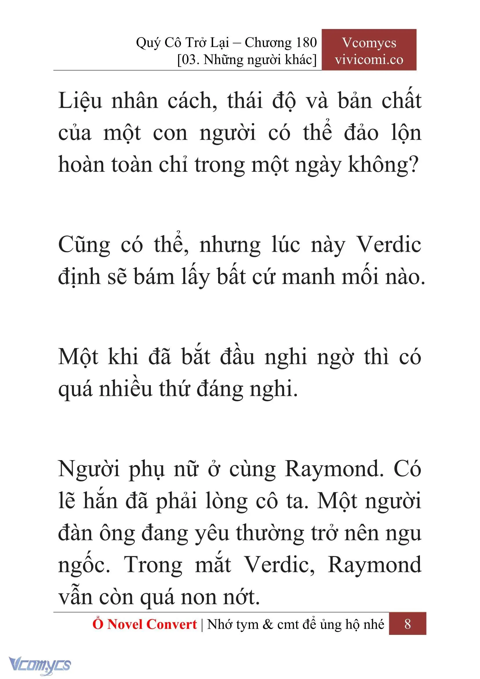 [Novel] Quý Cô Trở Lại Chapter 180 - Trang 11