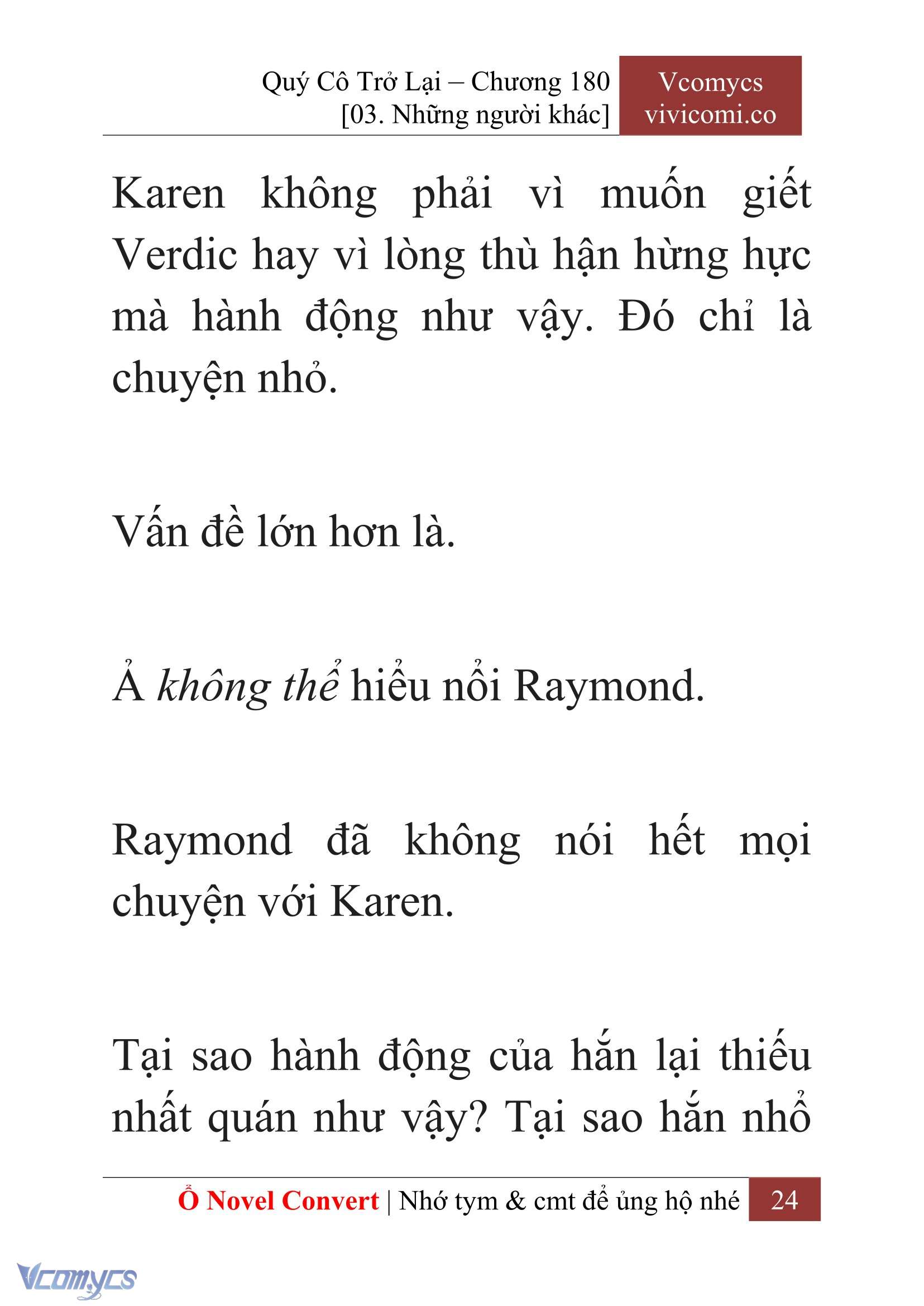 [Novel] Quý Cô Trở Lại Chapter 180 - Trang 27