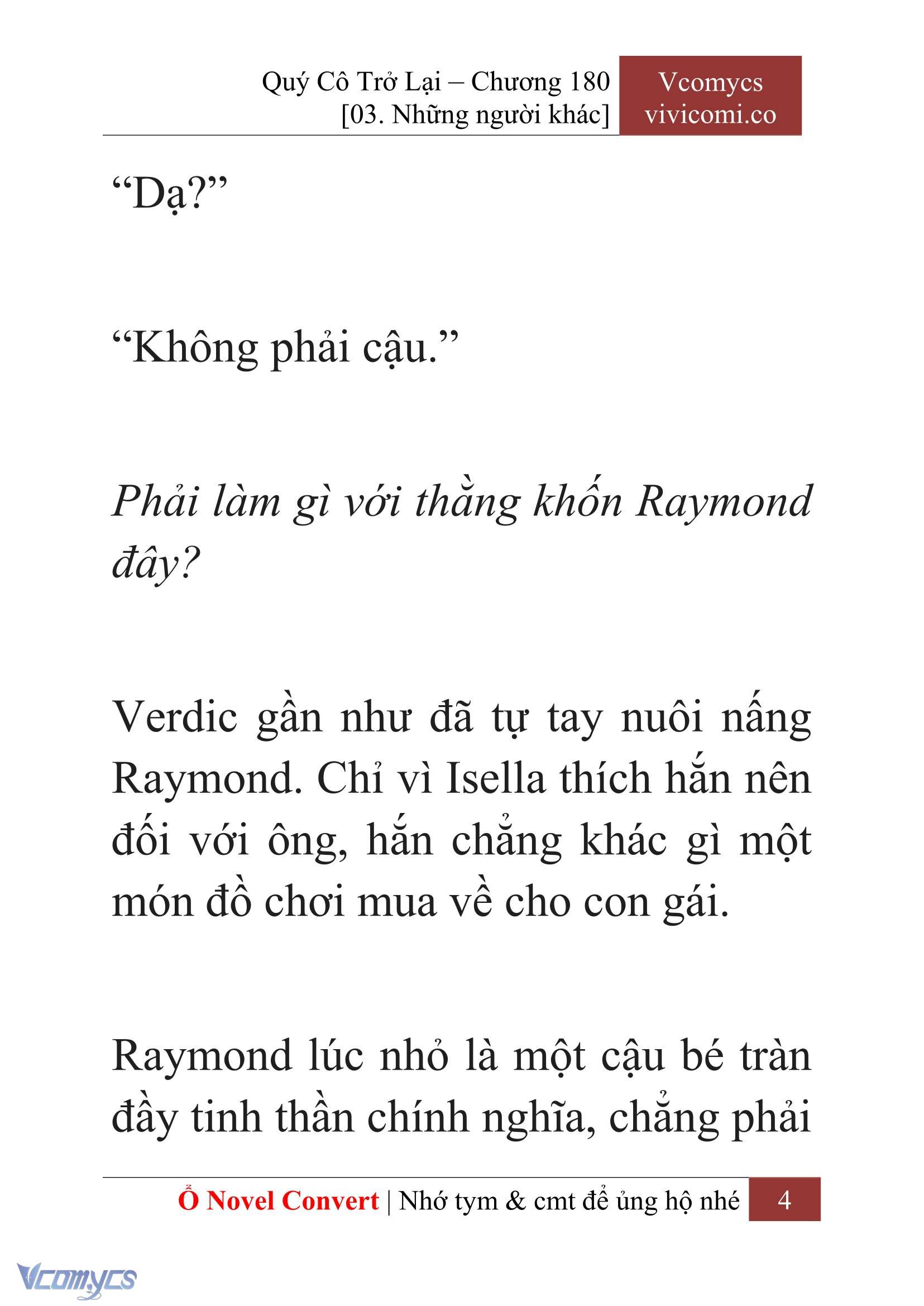 [Novel] Quý Cô Trở Lại Chapter 180 - Trang 7