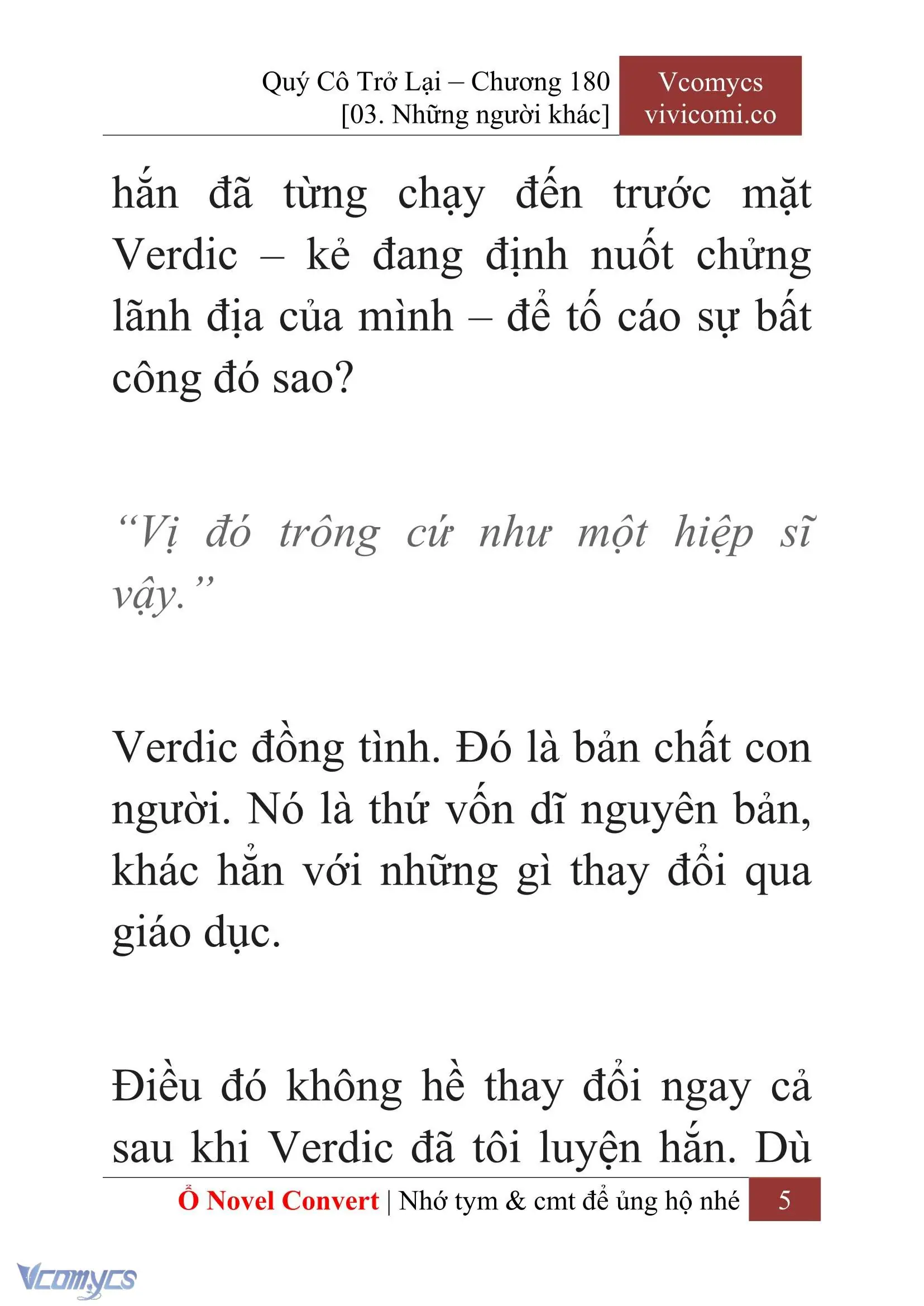 [Novel] Quý Cô Trở Lại Chapter 180 - Trang 8
