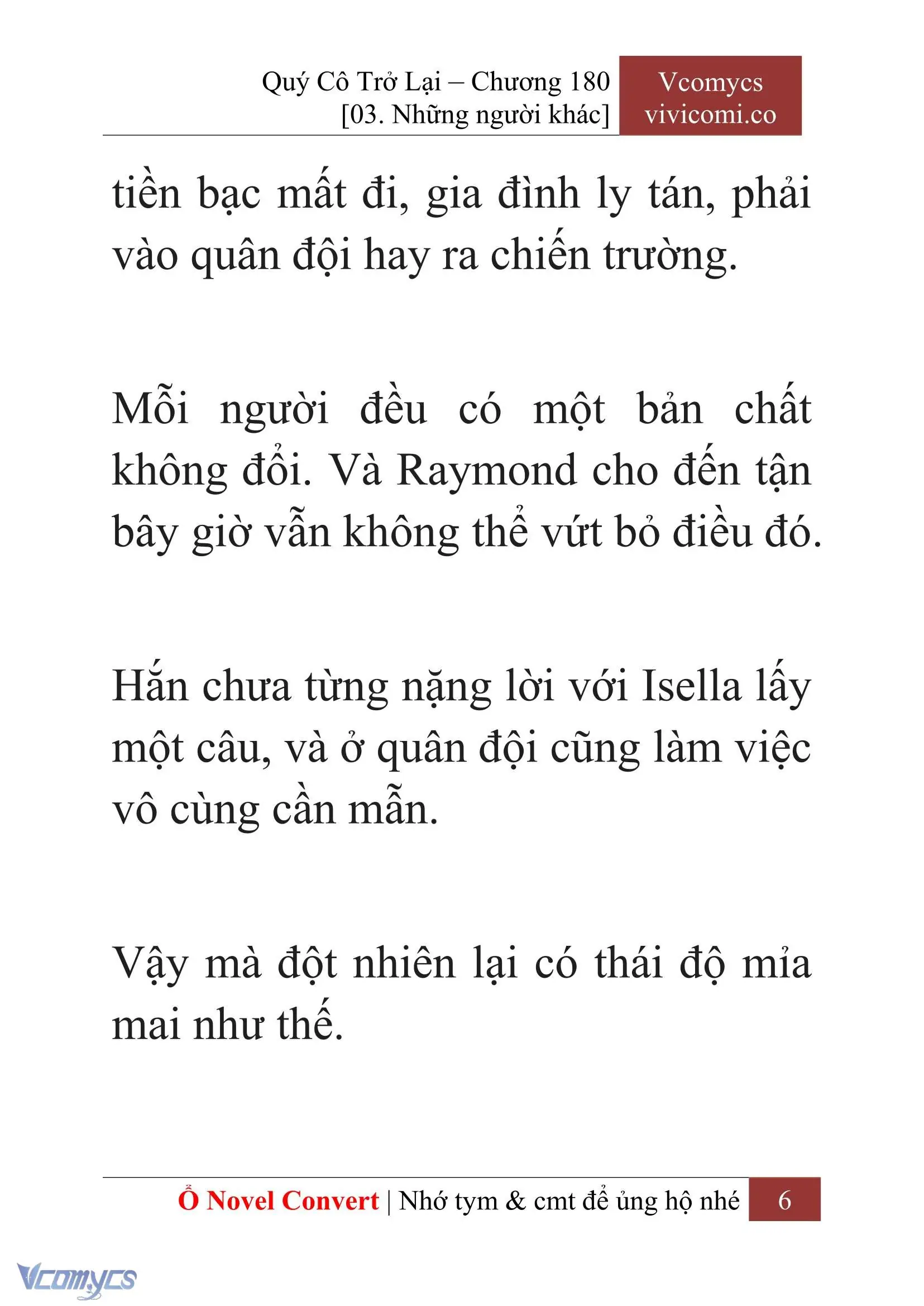 [Novel] Quý Cô Trở Lại Chapter 180 - Trang 9