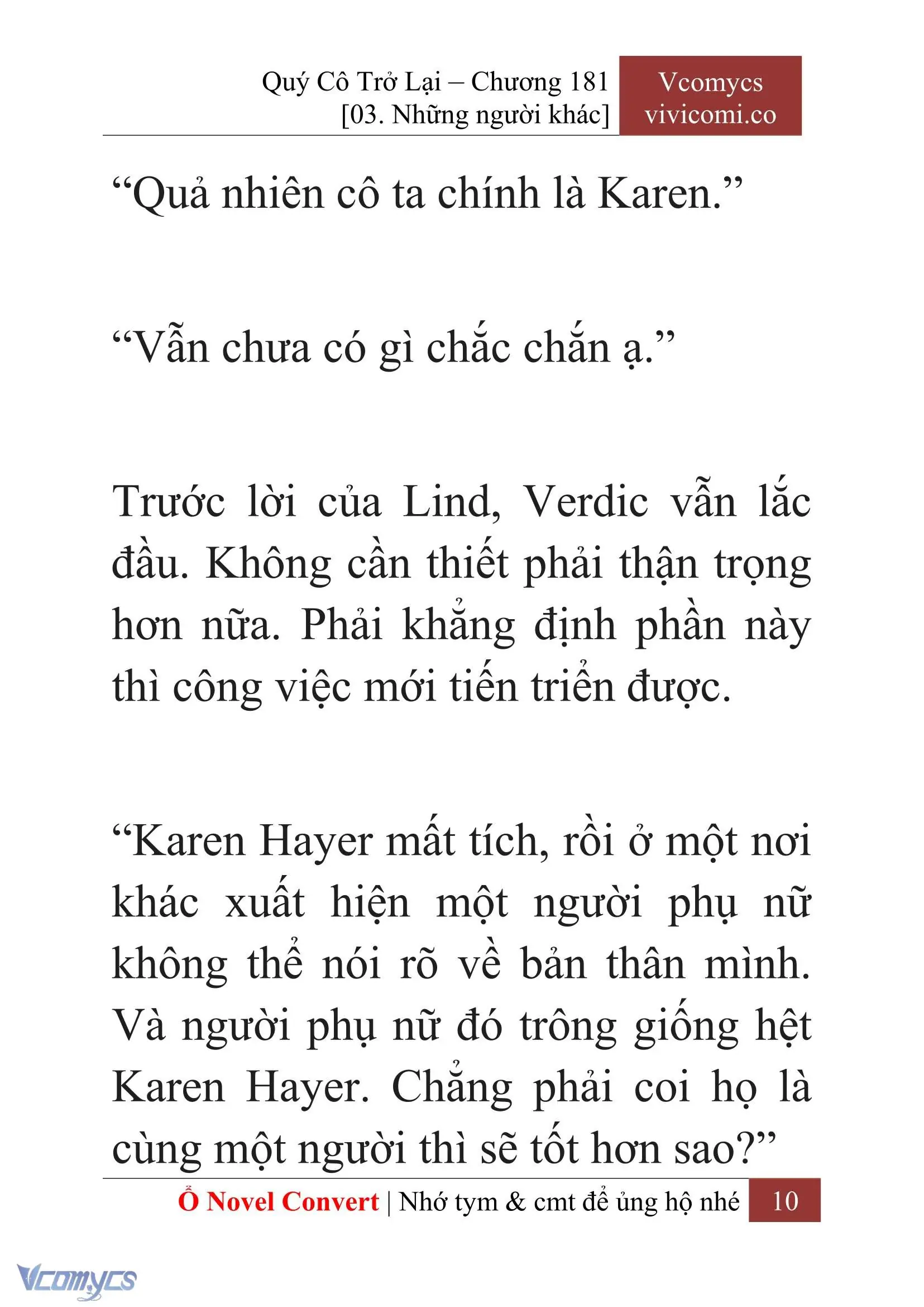 [Novel] Quý Cô Trở Lại Chapter 181 - Trang 13