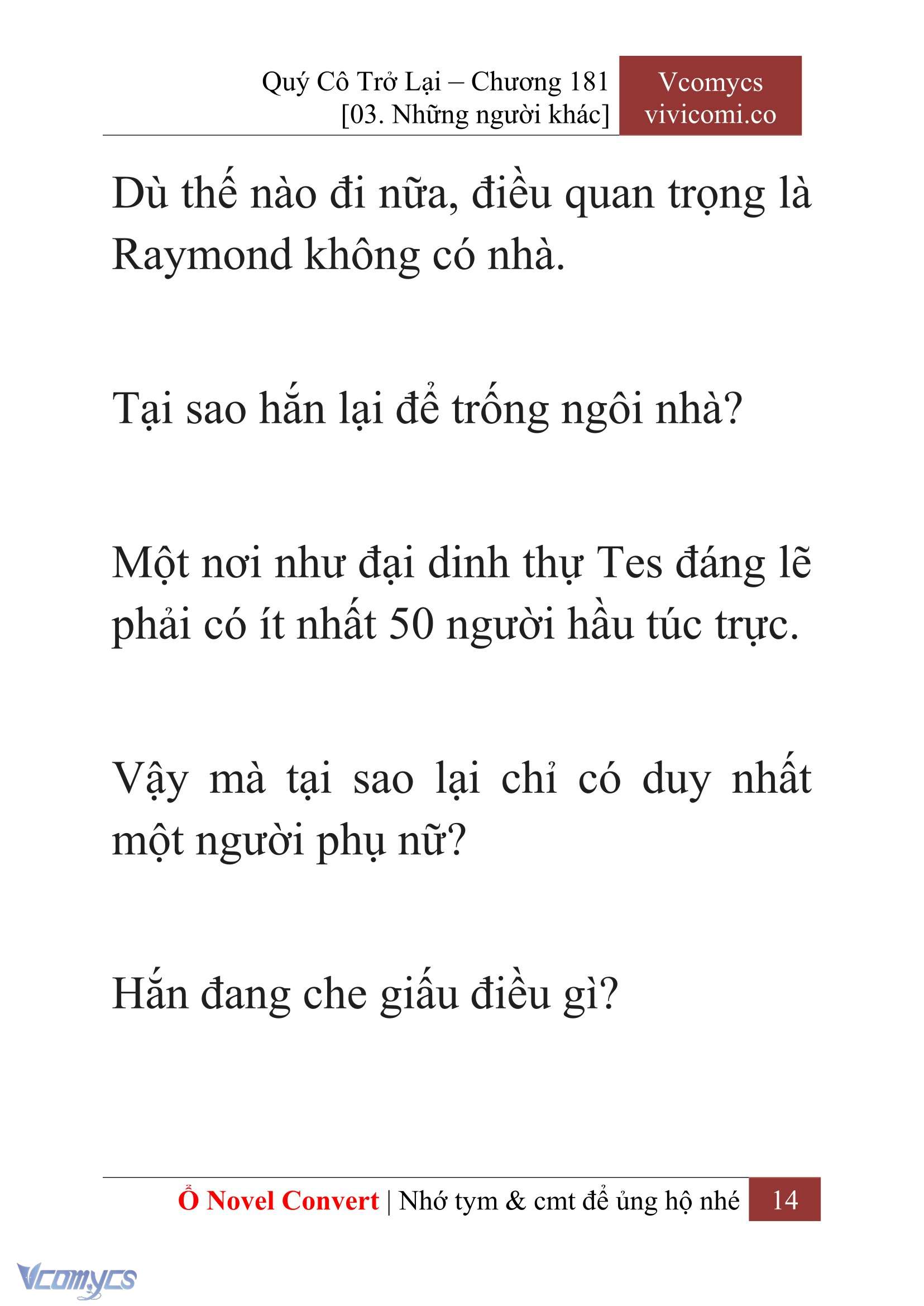 [Novel] Quý Cô Trở Lại Chapter 181 - Trang 17