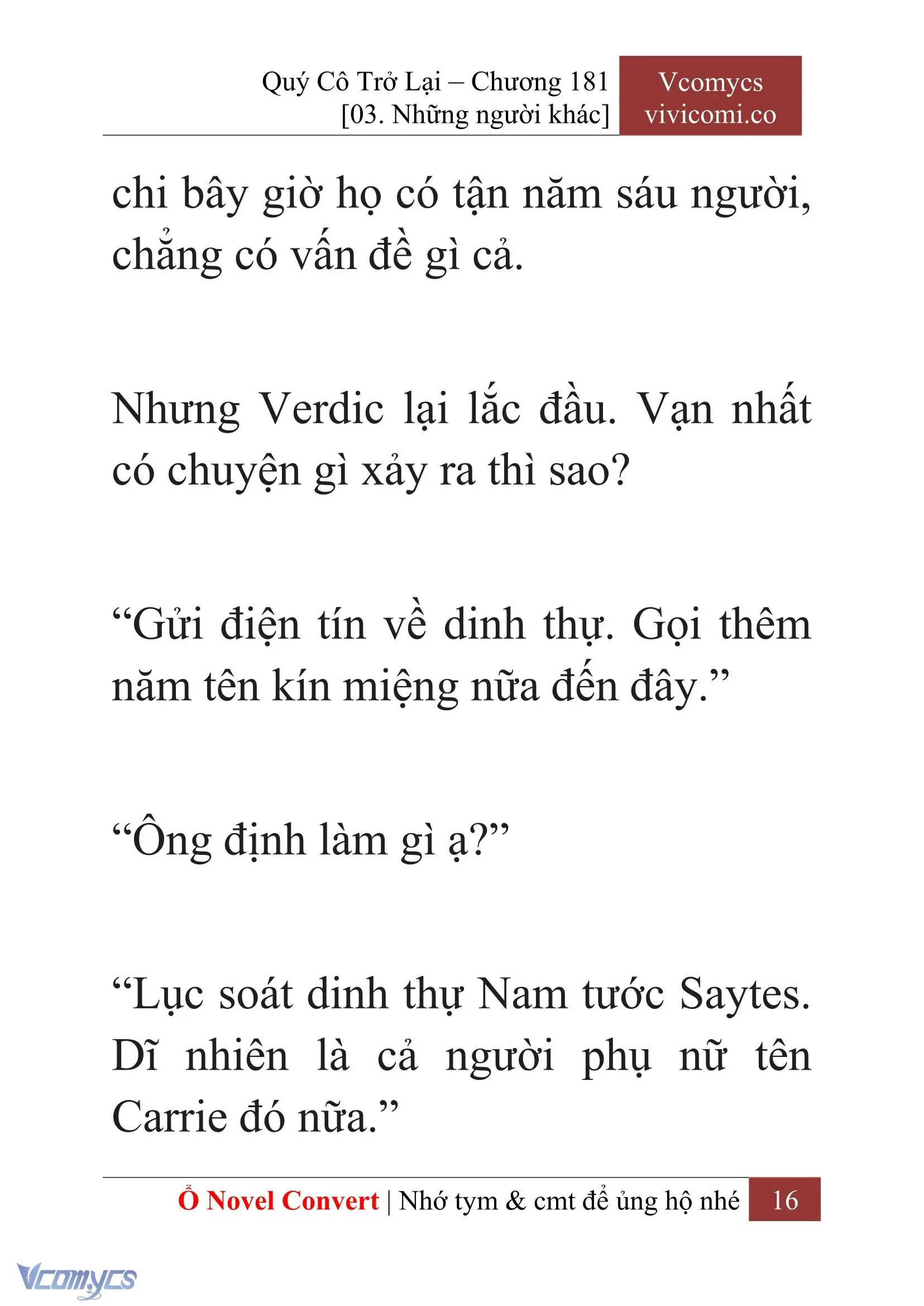 [Novel] Quý Cô Trở Lại Chapter 181 - Trang 19