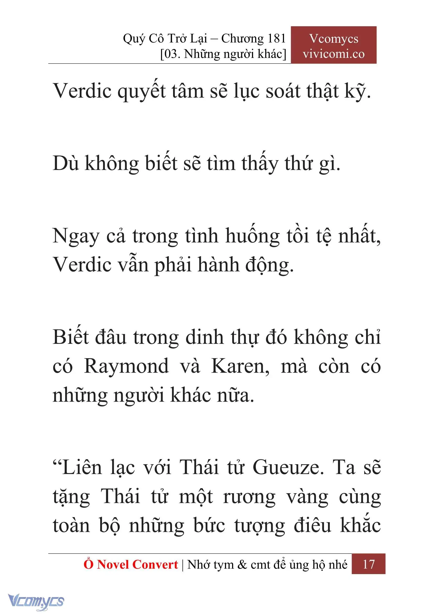 [Novel] Quý Cô Trở Lại Chapter 181 - Trang 20