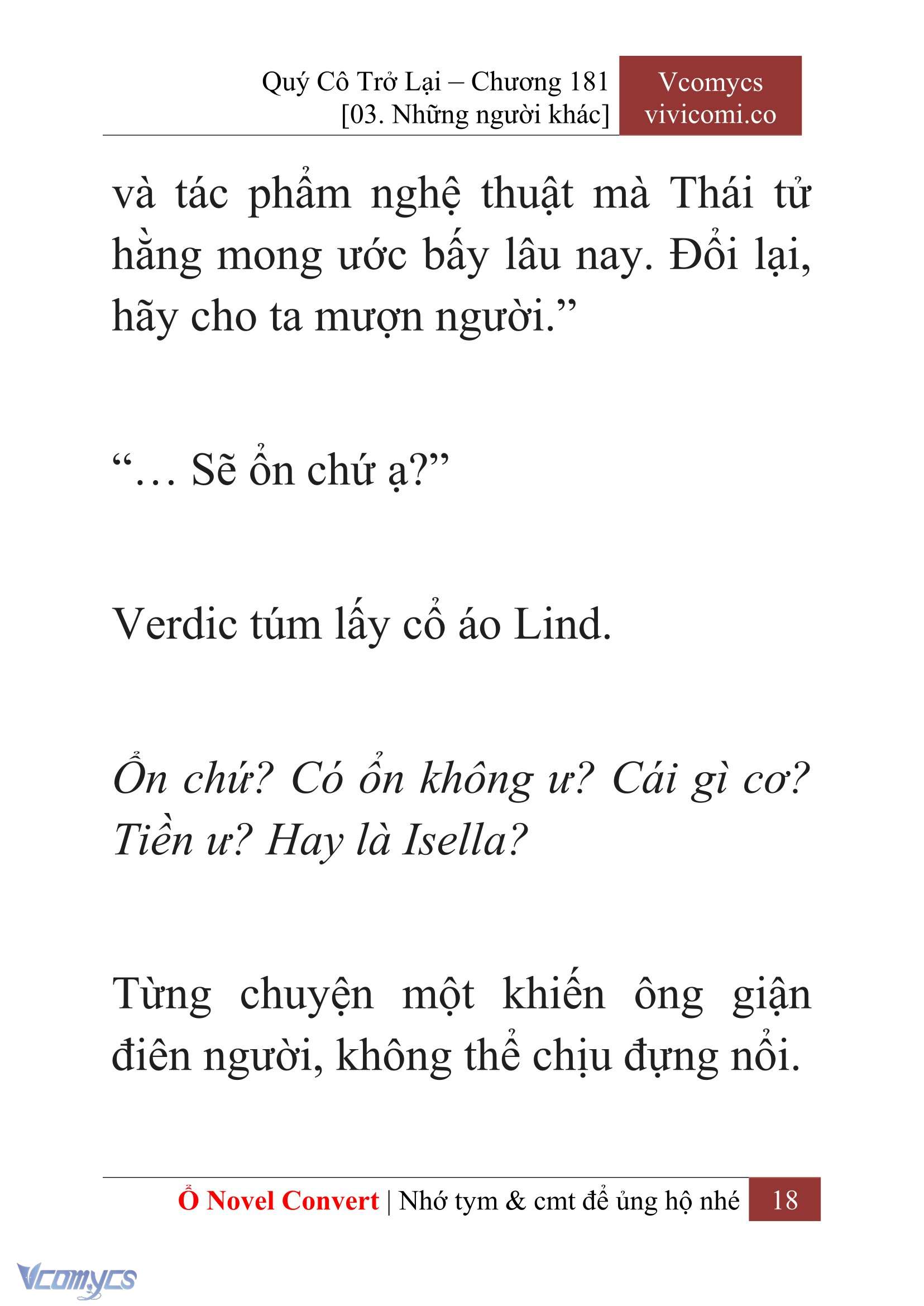[Novel] Quý Cô Trở Lại Chapter 181 - Trang 21