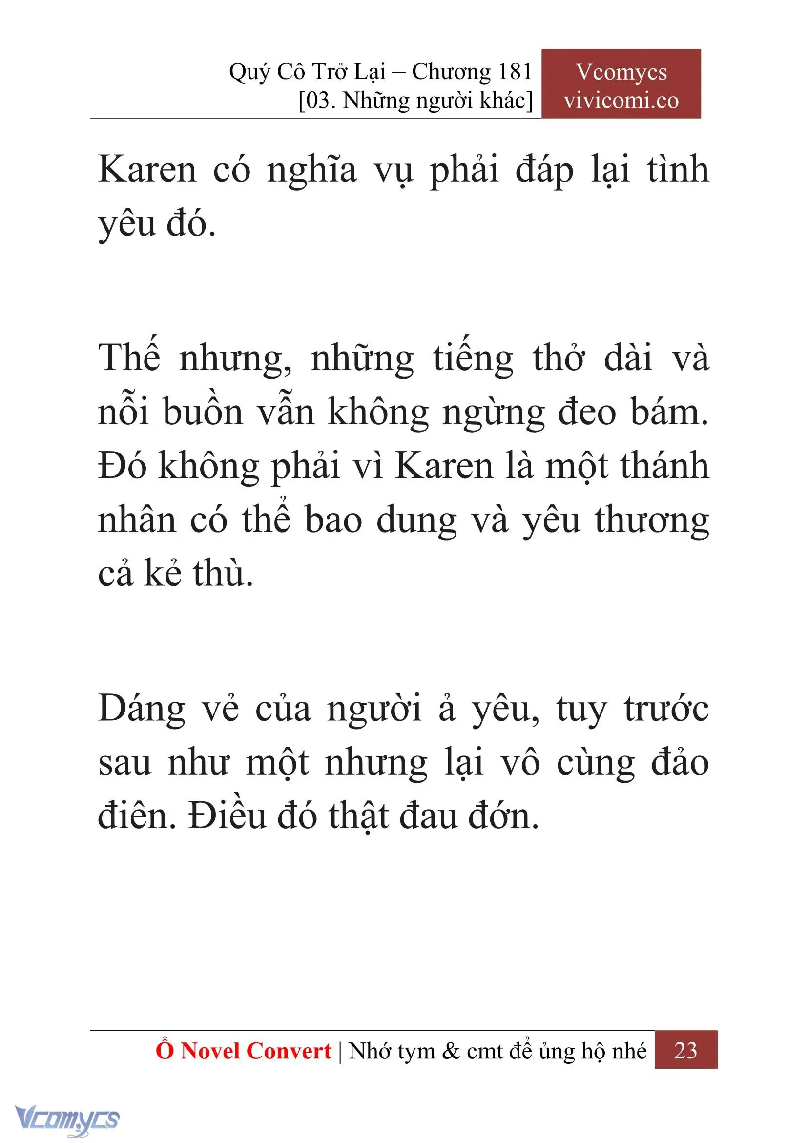 [Novel] Quý Cô Trở Lại Chapter 181 - Trang 26