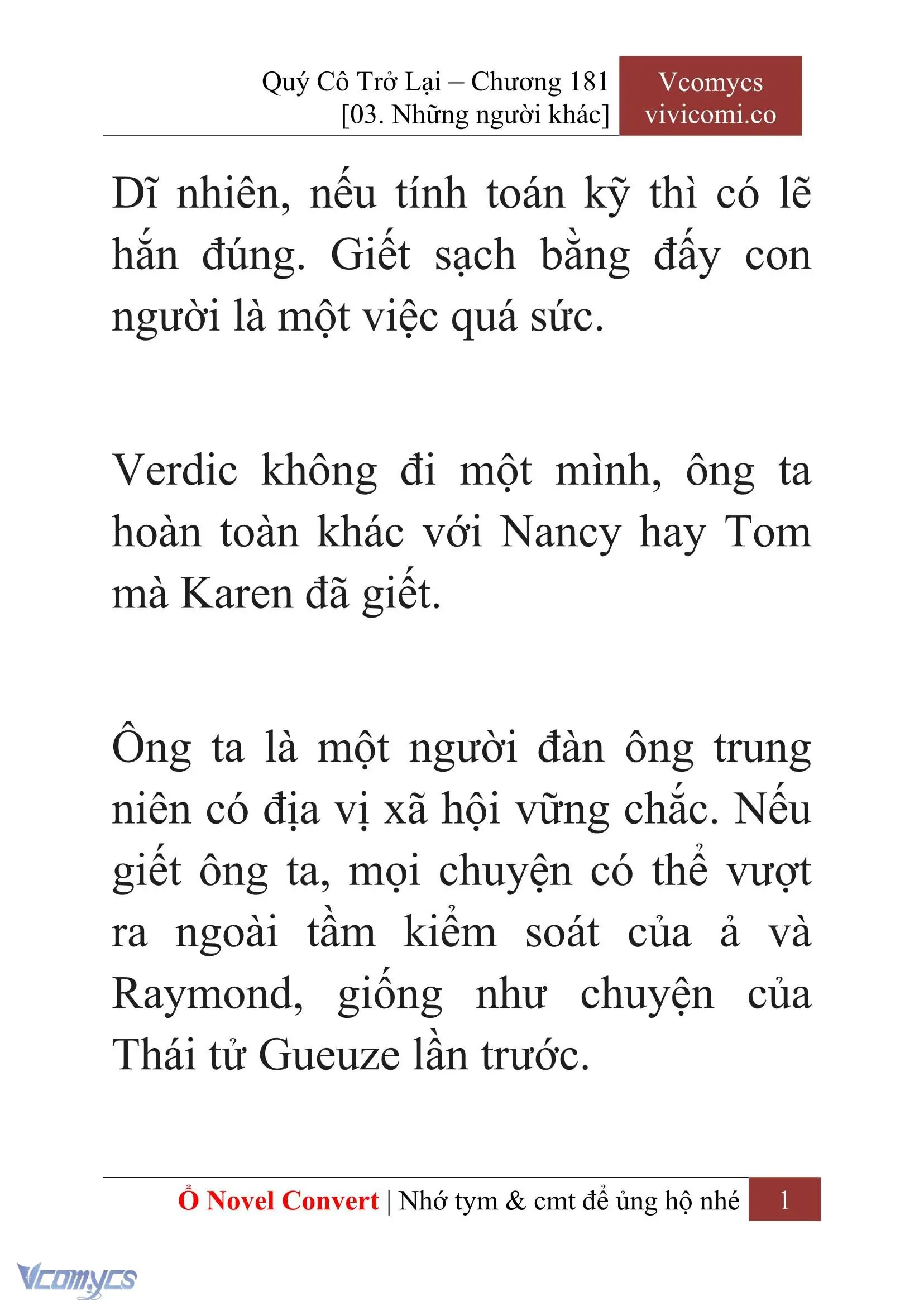 [Novel] Quý Cô Trở Lại Chapter 181 - Trang 4