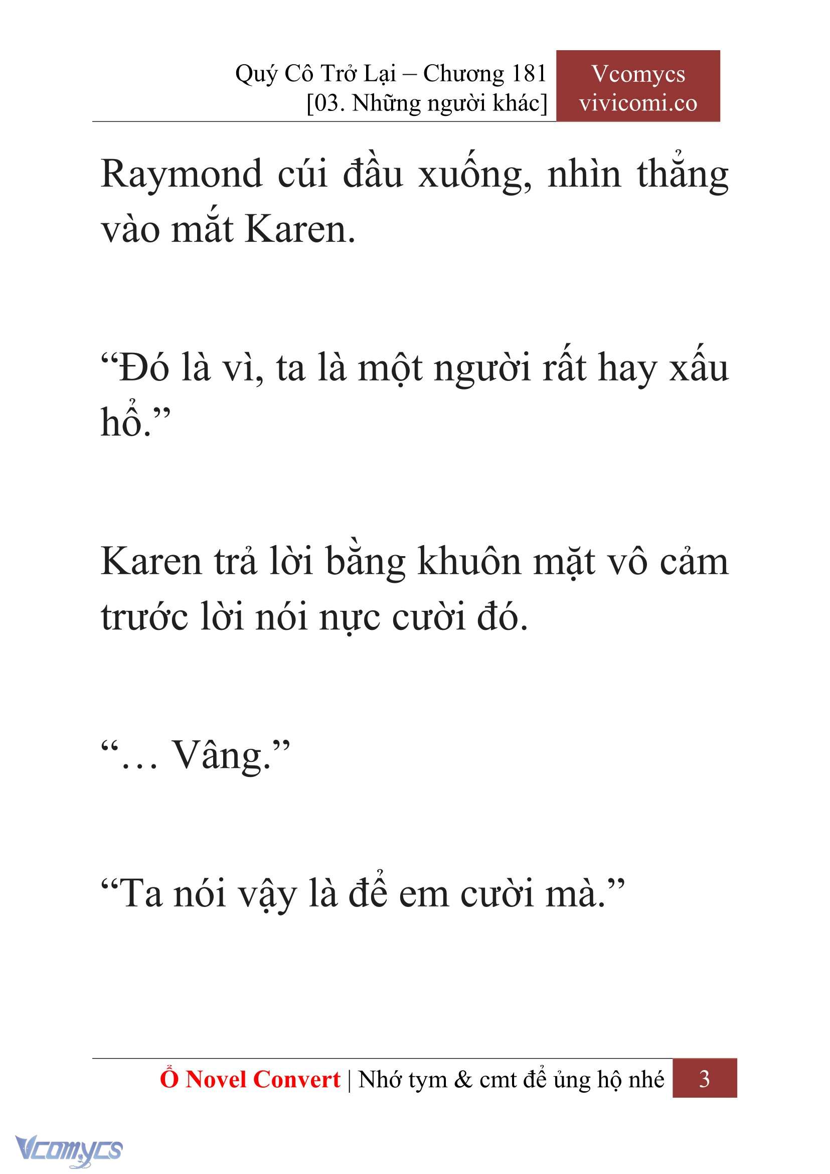 [Novel] Quý Cô Trở Lại Chapter 181 - Trang 6