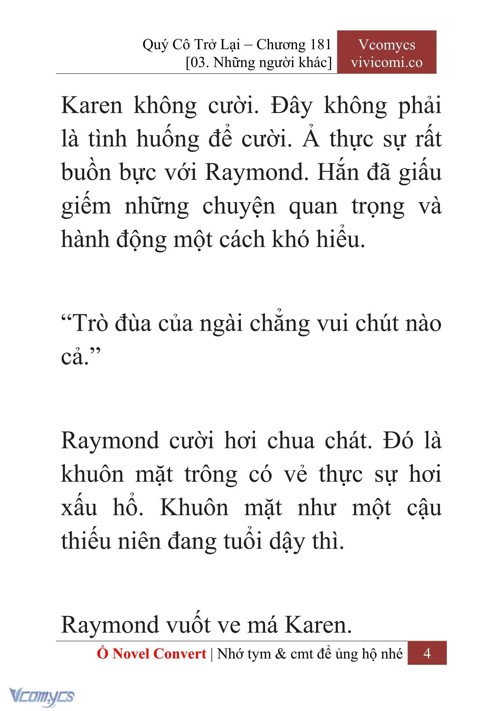 [Novel] Quý Cô Trở Lại Chapter 181 - Trang 7
