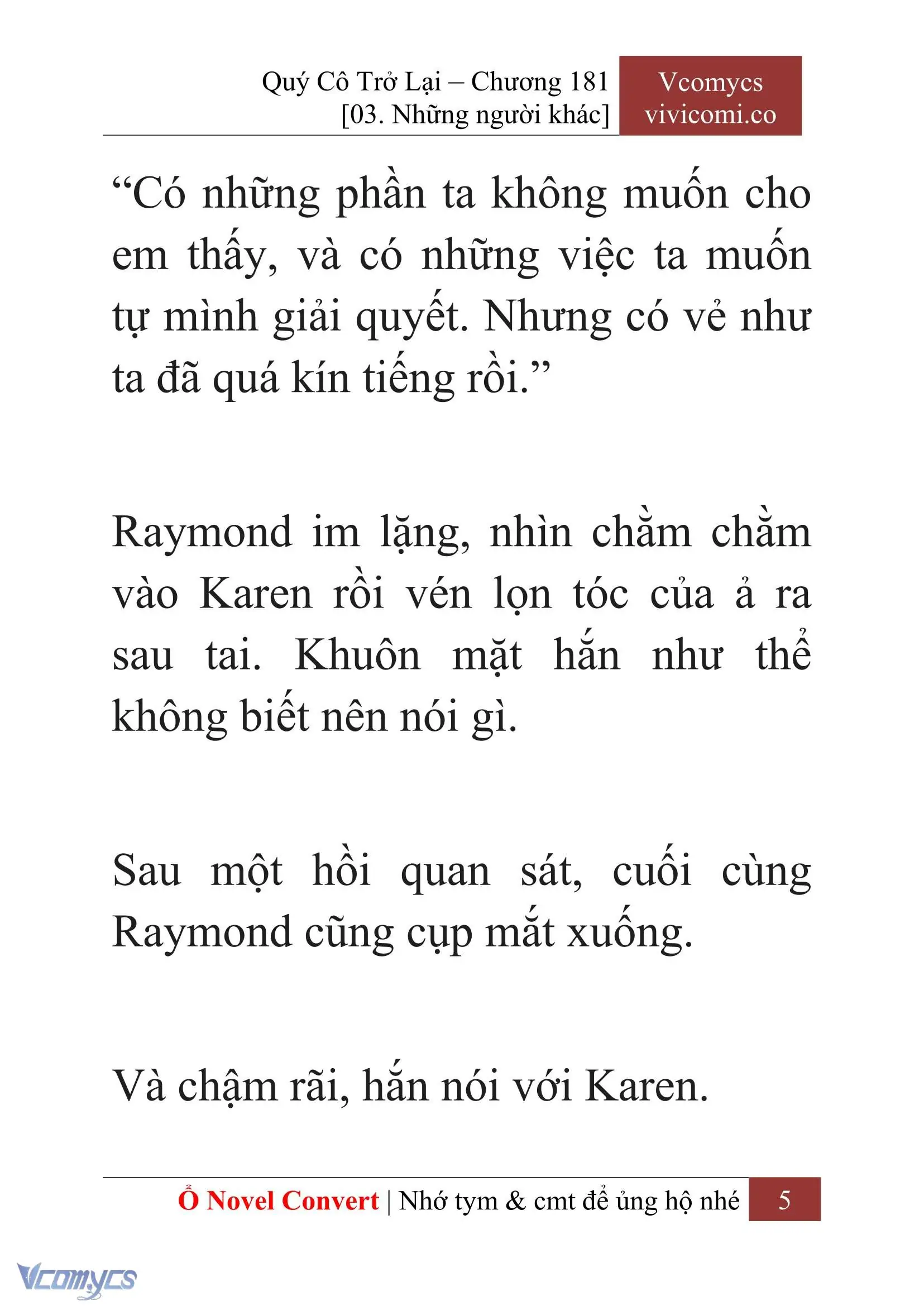 [Novel] Quý Cô Trở Lại Chapter 181 - Trang 8