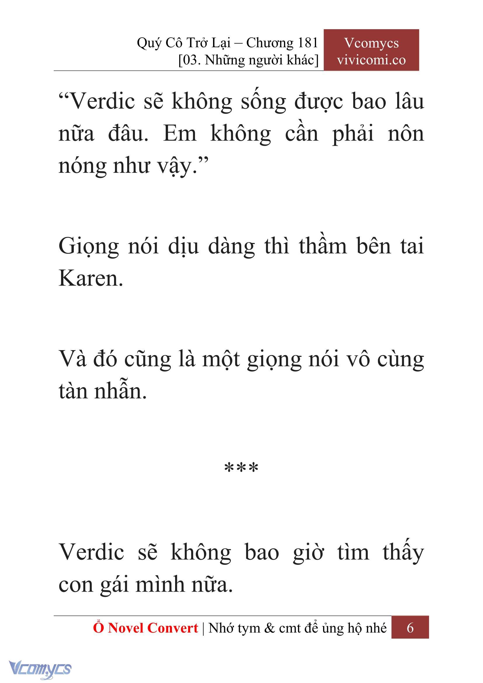 [Novel] Quý Cô Trở Lại Chapter 181 - Trang 9