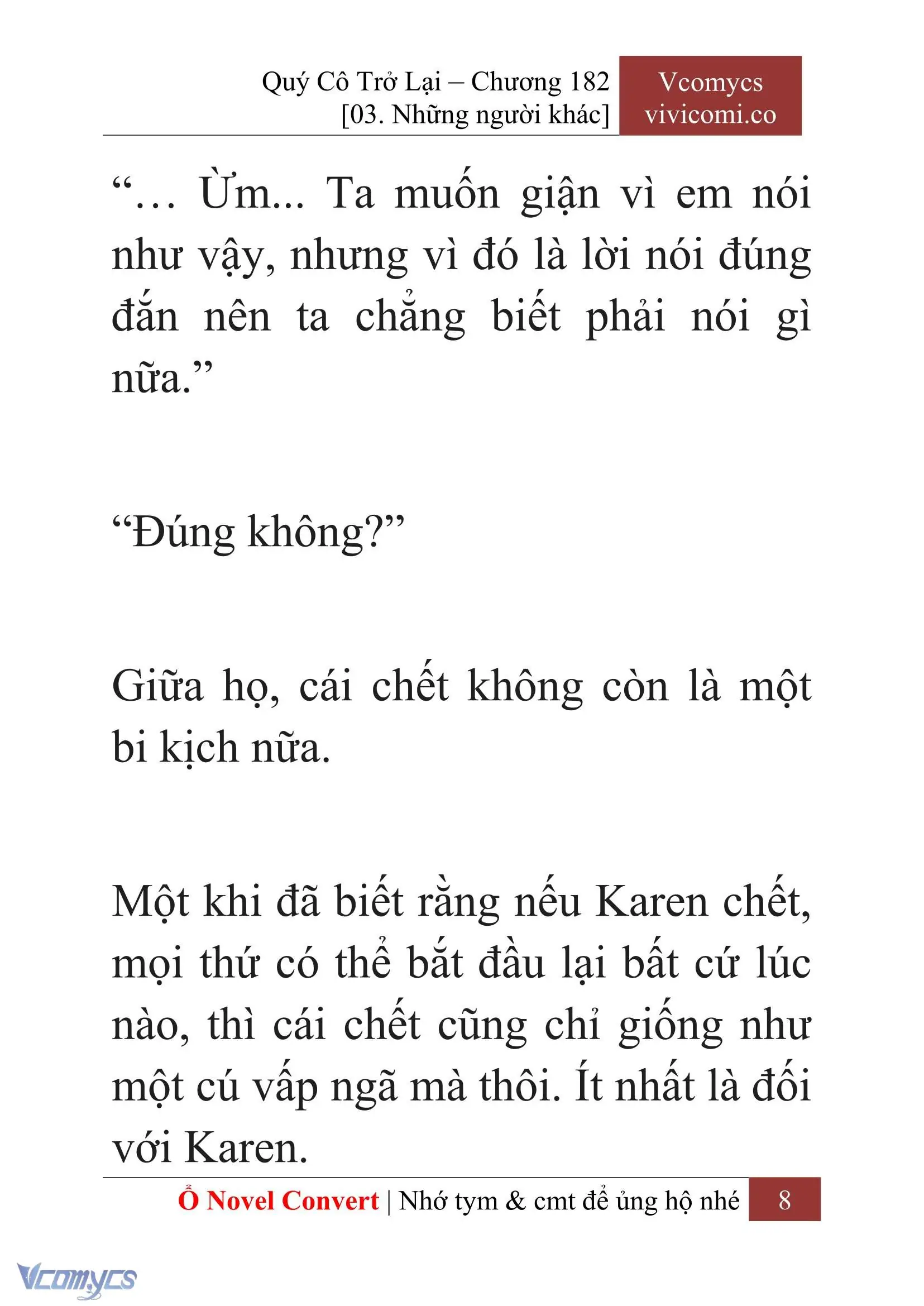 [Novel] Quý Cô Trở Lại Chapter 182 - Trang 11