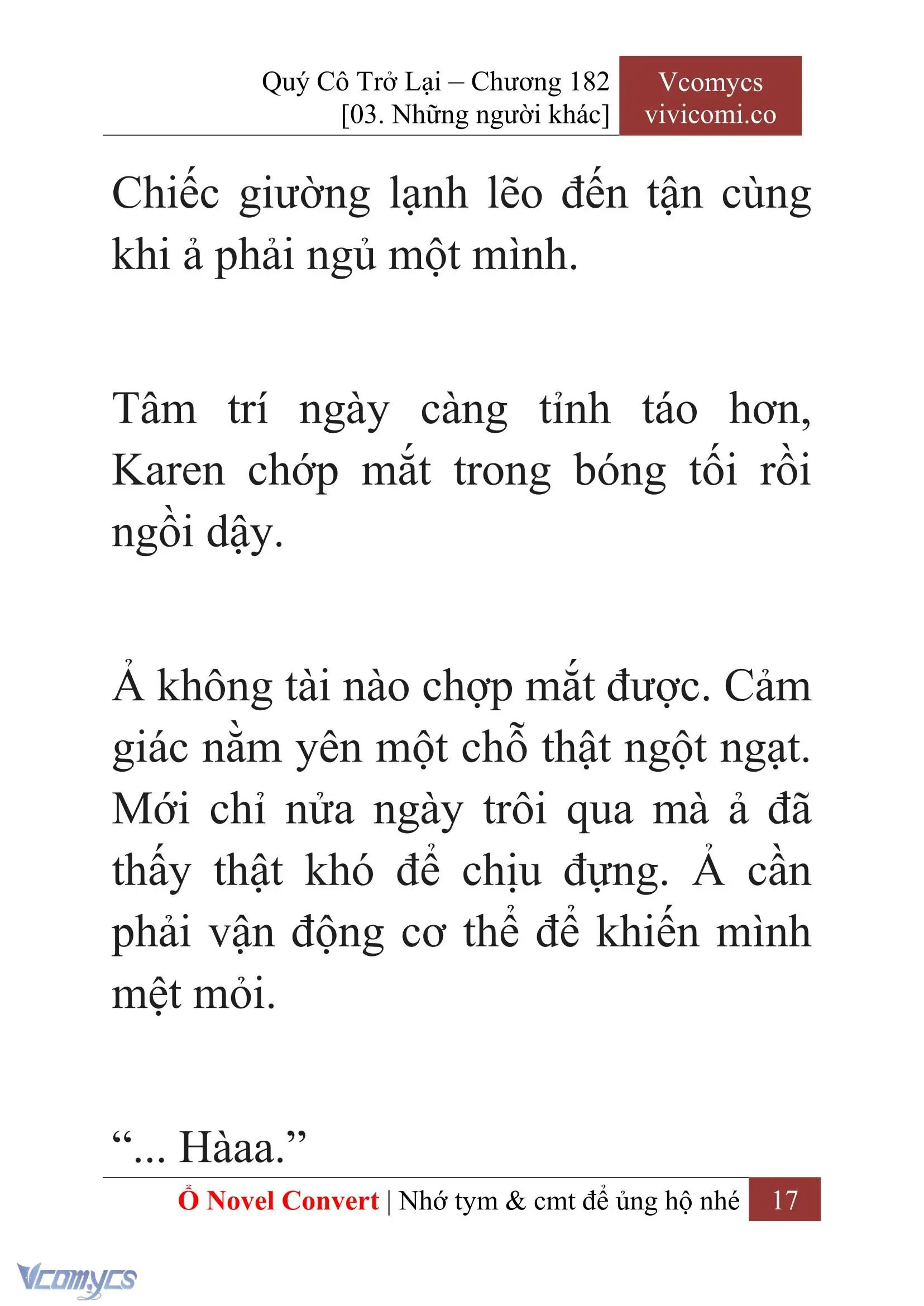 [Novel] Quý Cô Trở Lại Chapter 182 - Trang 20