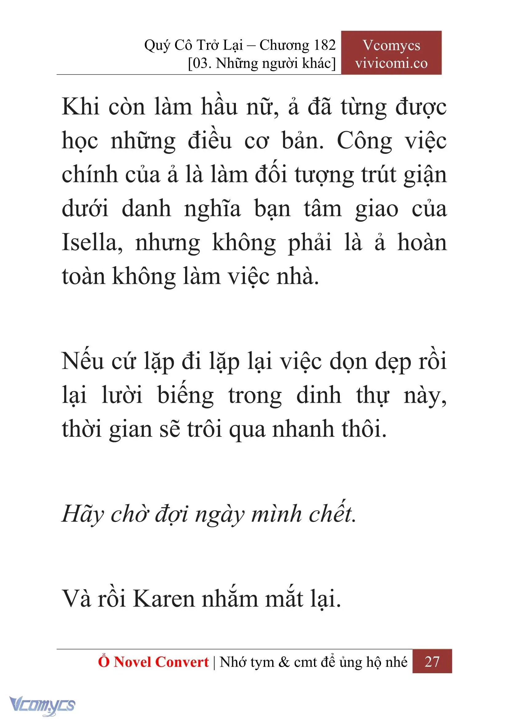 [Novel] Quý Cô Trở Lại Chapter 182 - Trang 30