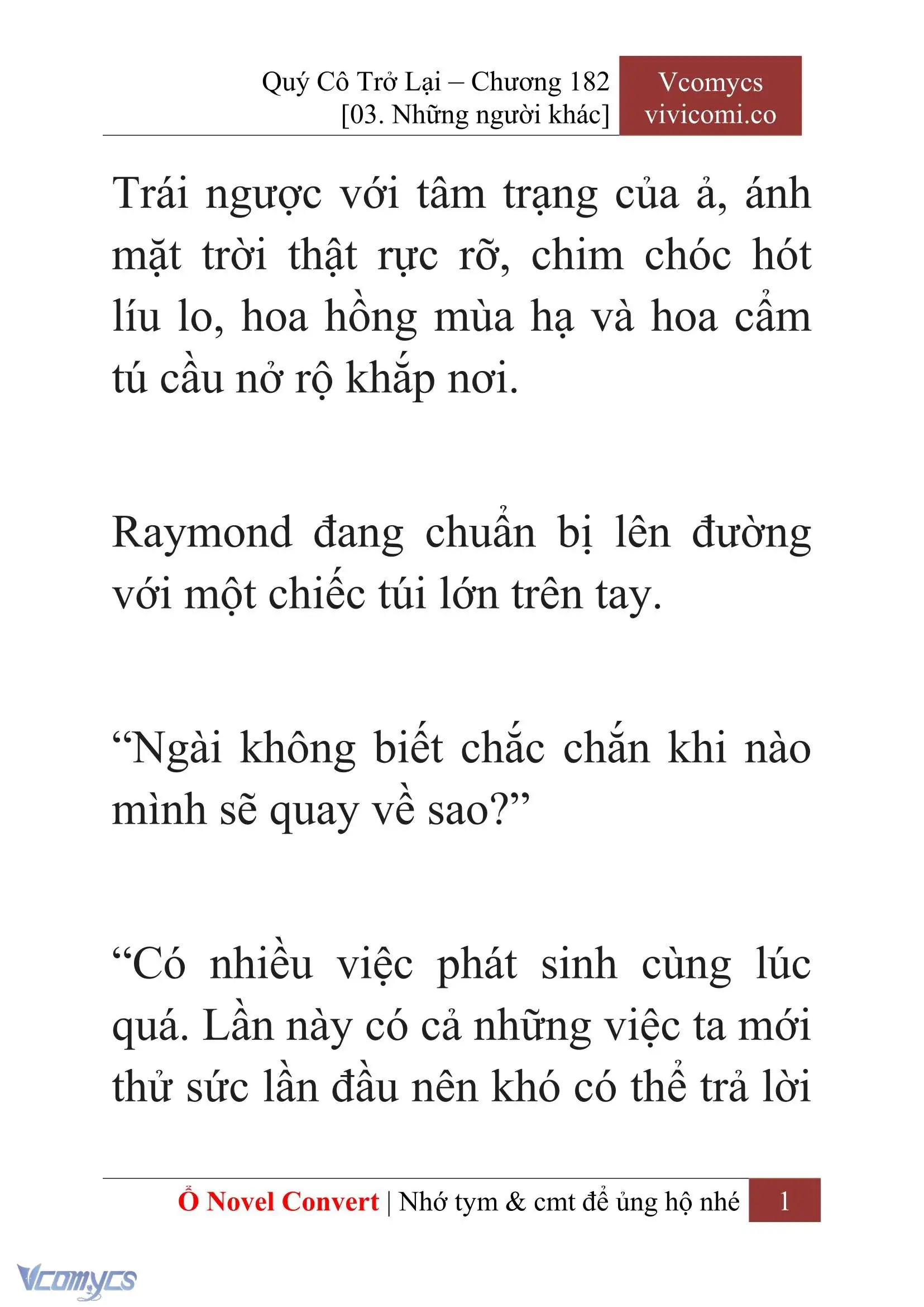 [Novel] Quý Cô Trở Lại Chapter 182 - Trang 4
