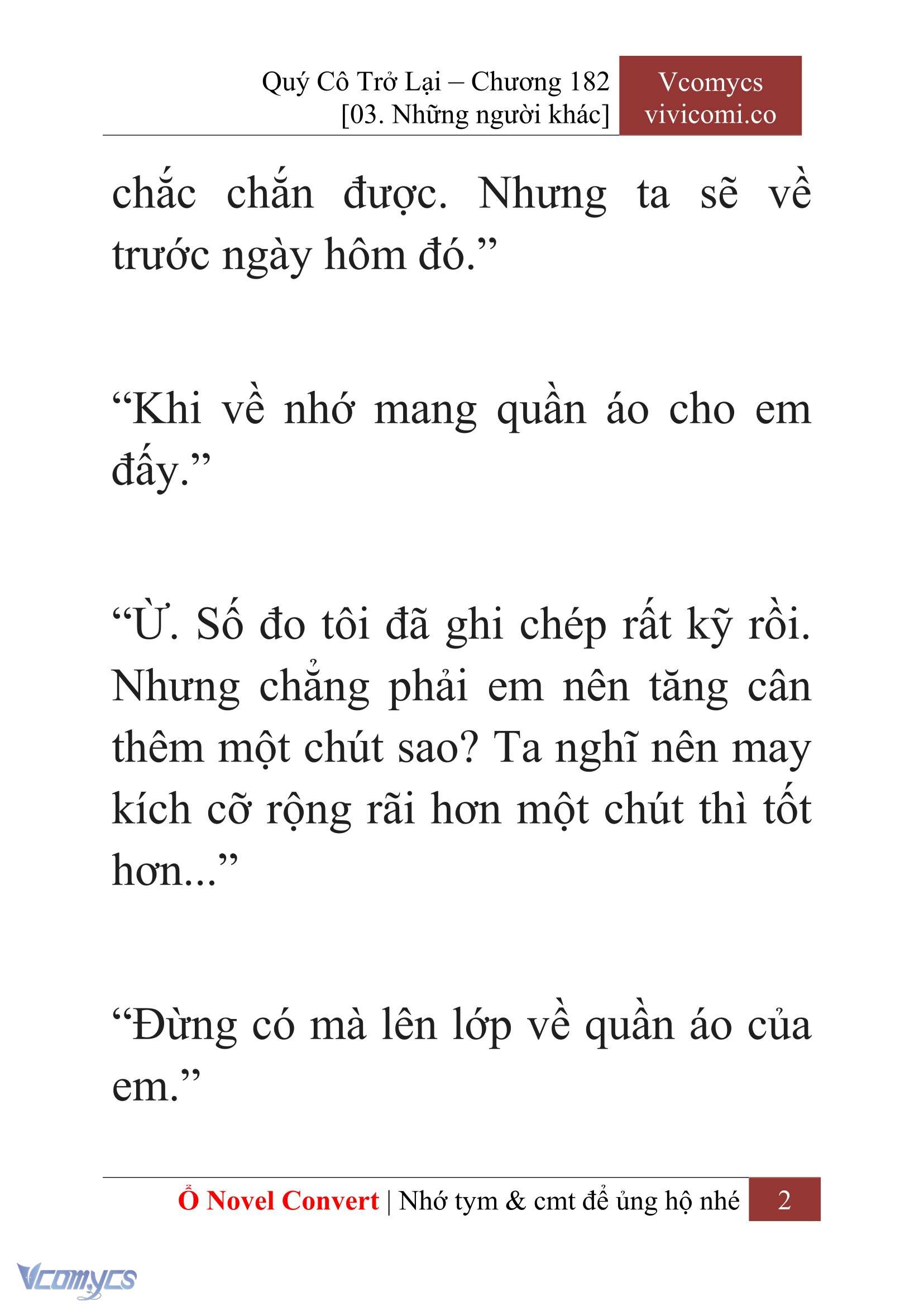 [Novel] Quý Cô Trở Lại Chapter 182 - Trang 5