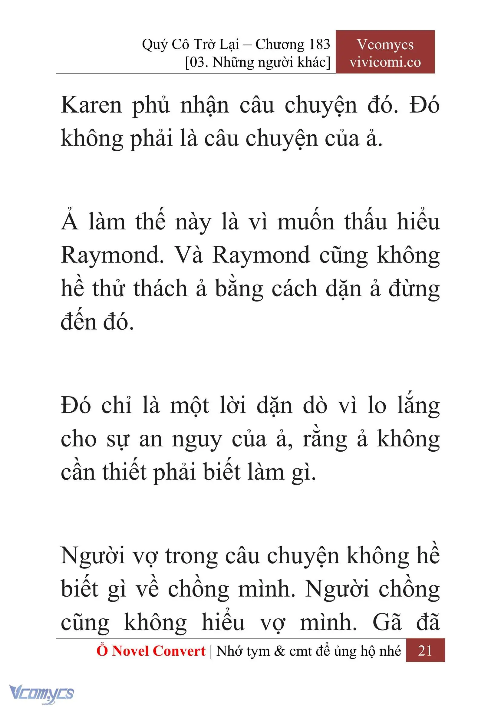 [Novel] Quý Cô Trở Lại Chapter 183 - Trang 24